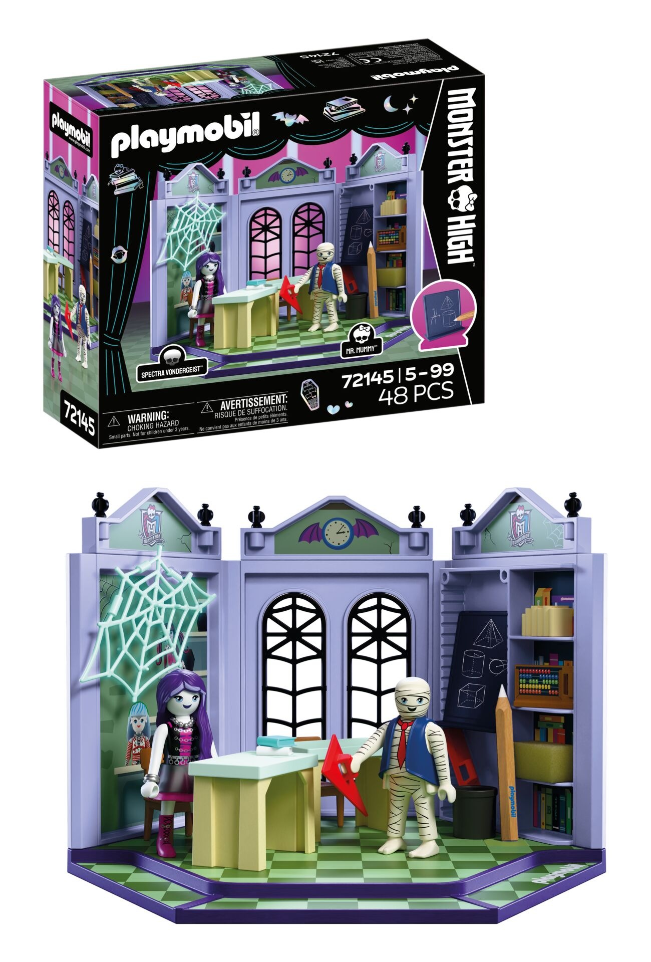 Playmobil Konstruktions-Spielset "KlassenzimmerTM (72145), Monster High™" Made in Europe