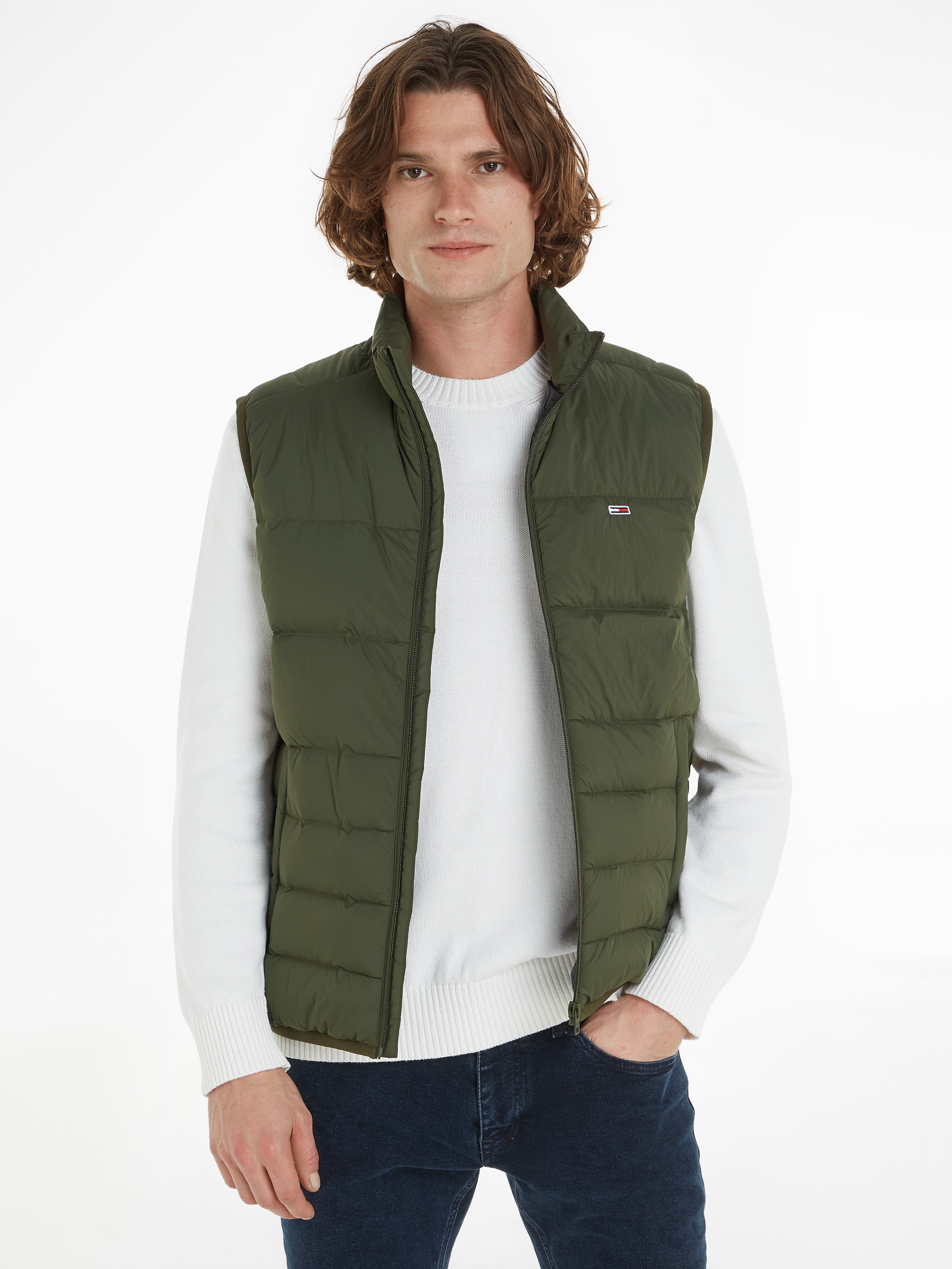 Tommy Jeans Steppweste »TJM LIGHT DOWN VEST«, mit Logostickerei