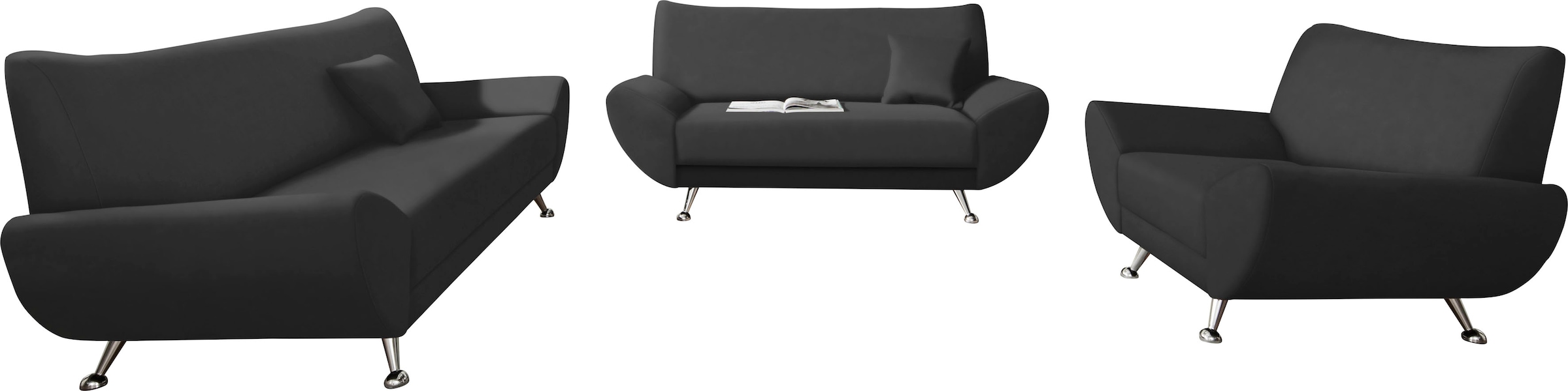 INOSIGN Polstergarnitur »Saltare elegant und komfortabel«, (3 tlg.)