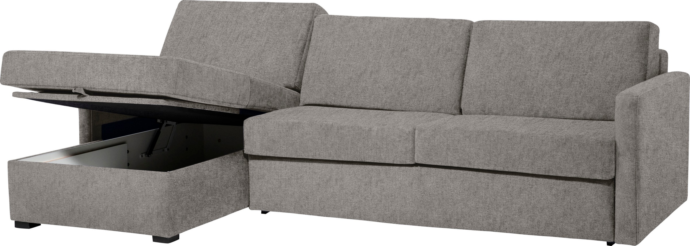 Places of Style Schlafsofa »GOLDPOINT Ecksofa 264 cm, Liegefläche (140/200cm), L-Form,«, Bettfunktion, Bonell-Federkernmatratze und Dauerschläfer-Funktion