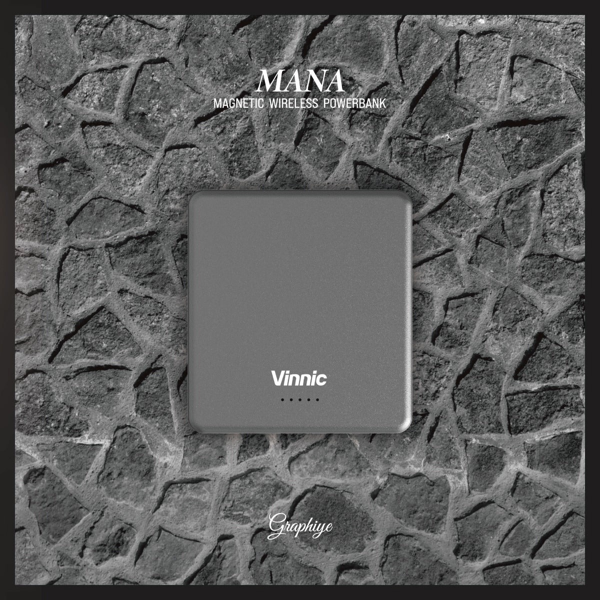 Vinnic Powerbank »MANA Magnetic Wireless Powerbank 8.000mAh«, Vinnic MANA Magnetic Wireless Powerbank 8.000mAh,blue