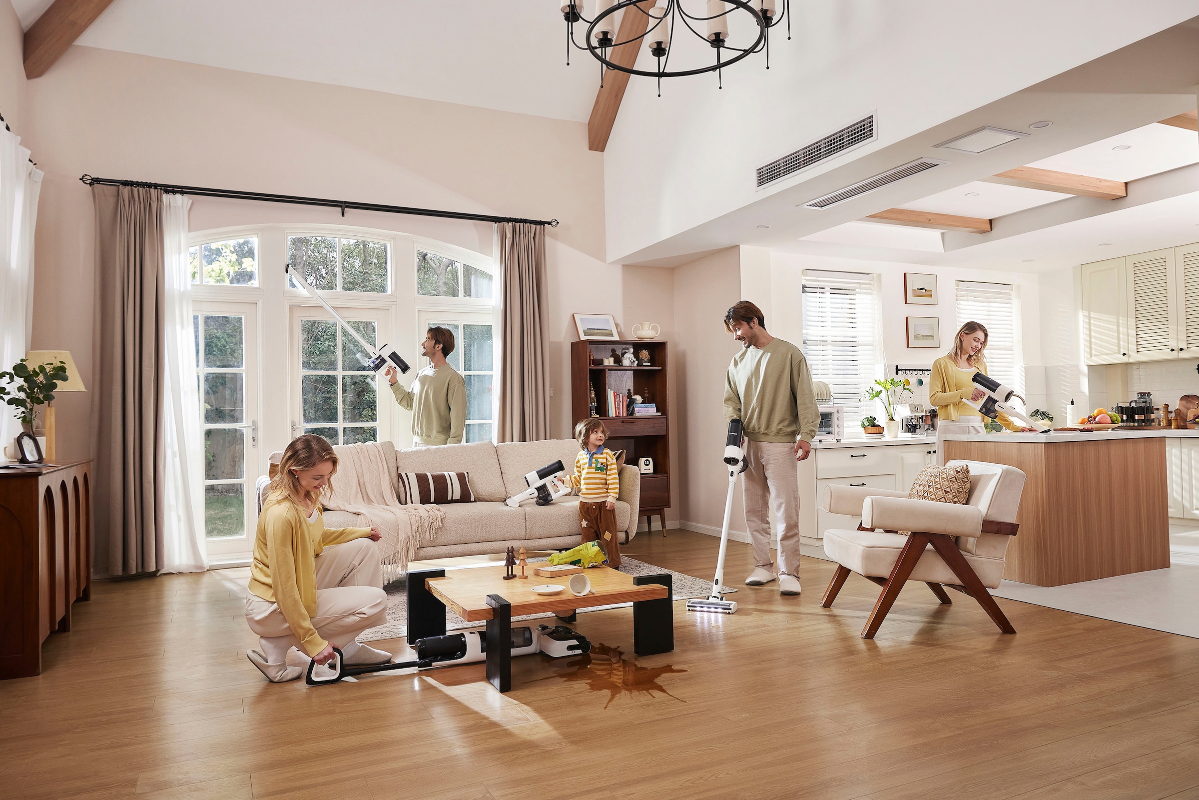 Tineco Nass-Trocken-Sauger »Floor One Switch S6 Stretch Plus mit 85°Grad Heißluft-Trocknung«, für Tierhaare & Allergiker, Selbstreinigung, Teppich & Hartboden