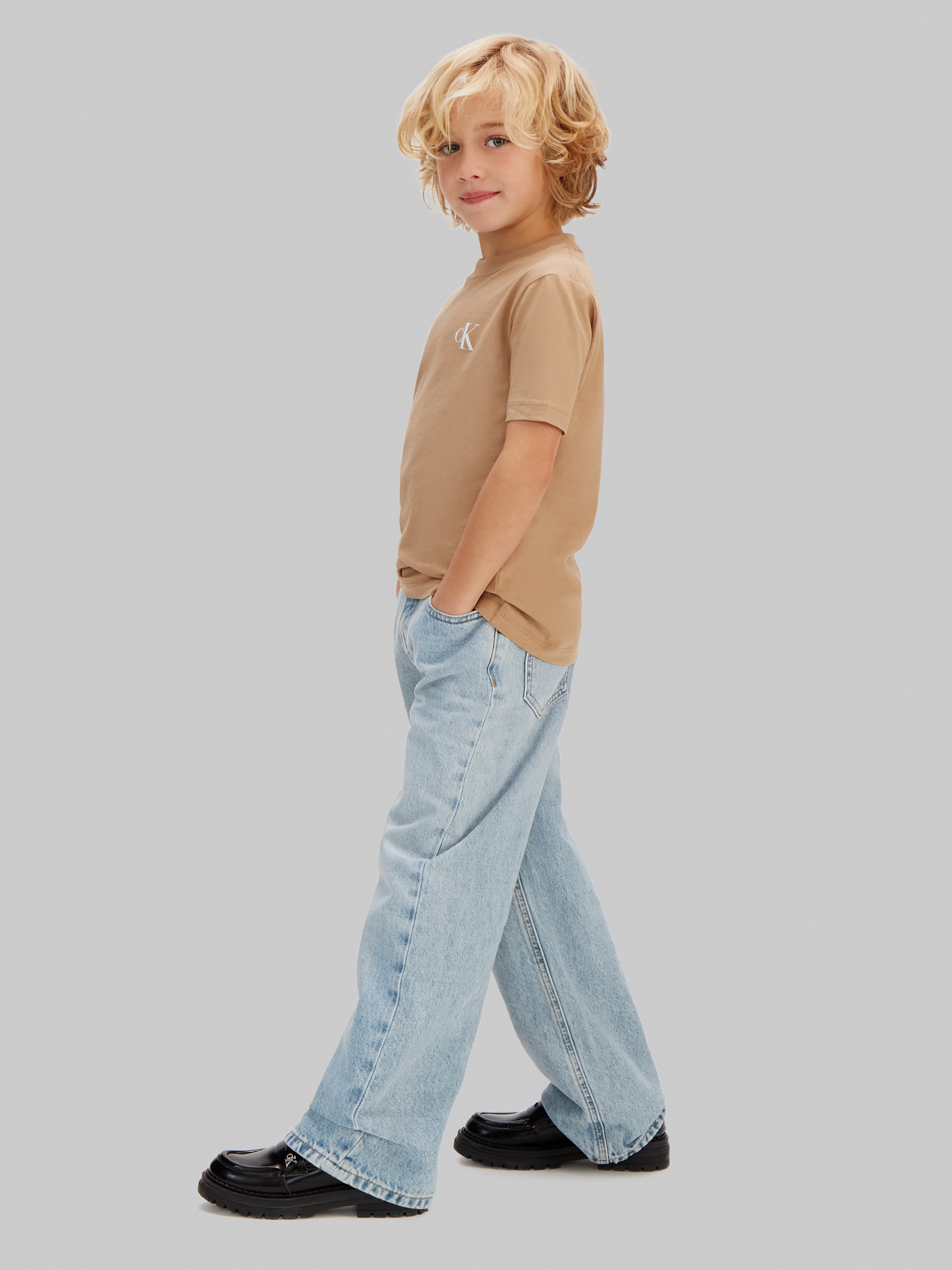 Calvin Klein Jeans T-Shirt »2-PACK MONOGRAM TOP« 2 Regular fit für Kinder, 2er-Set