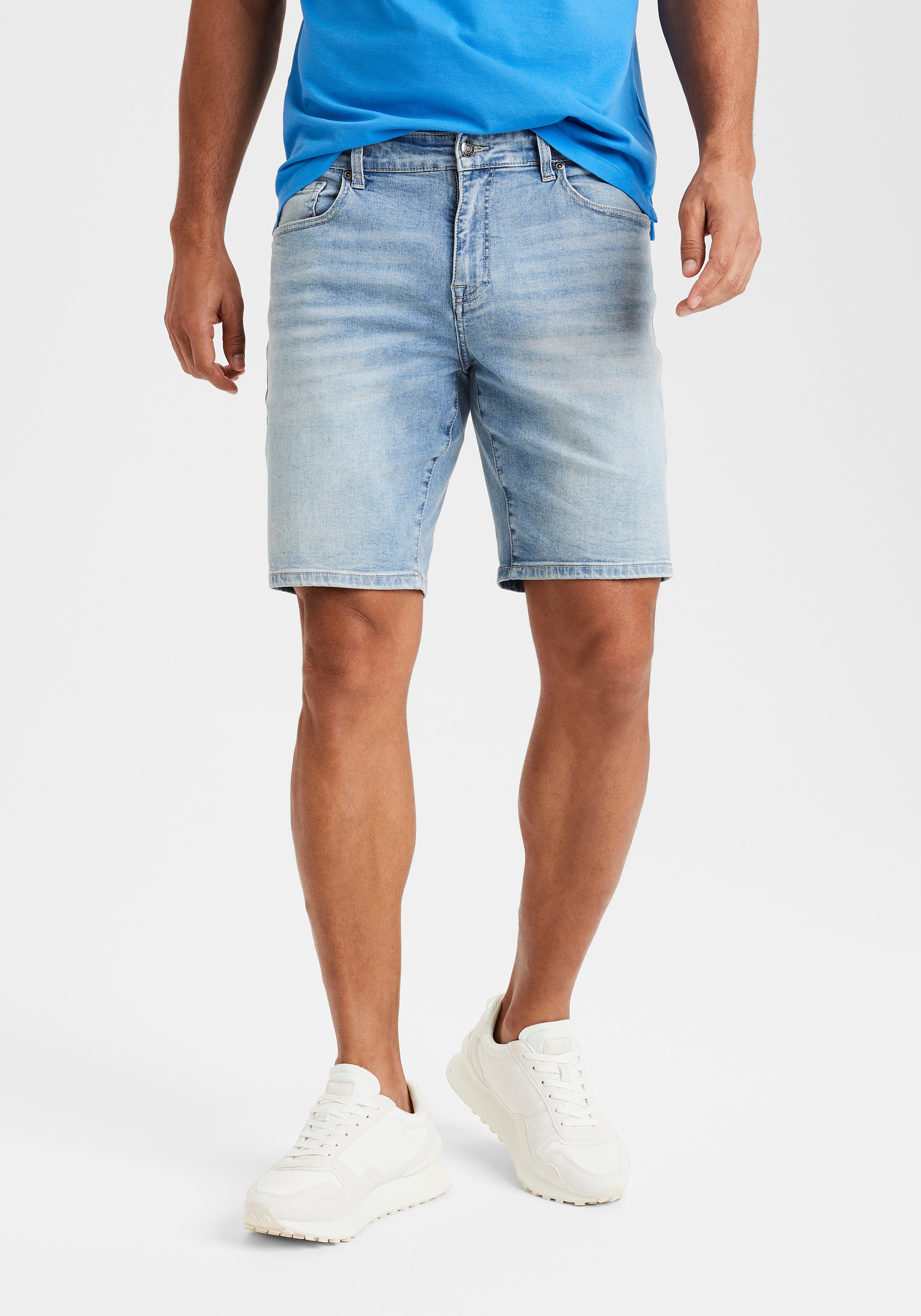 Buffalo Jeansshorts »5-Pocket Shorts,«, mit normaler Bundhöhe, kurze Hose aus elastischer Denim-Qualität