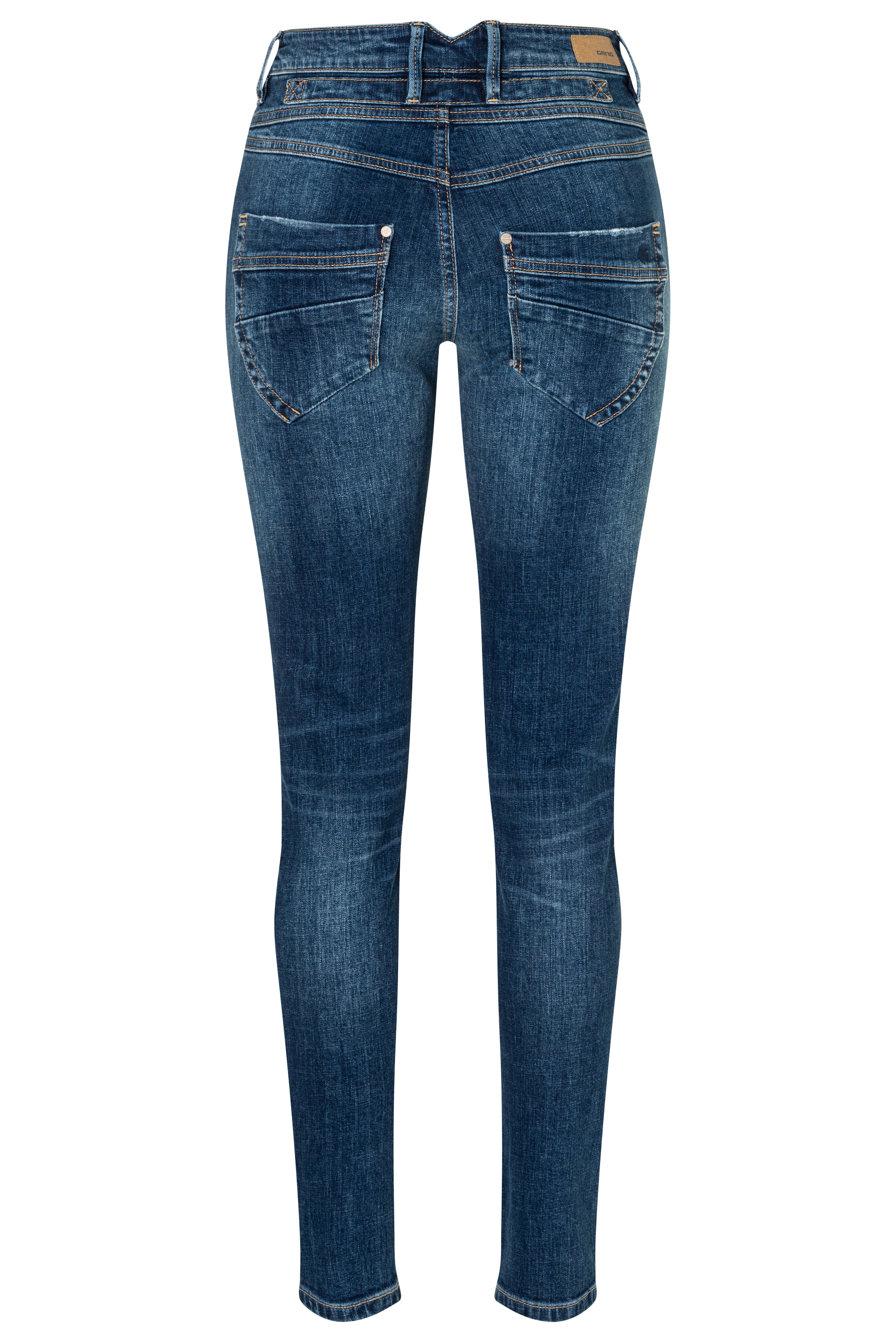 GANG Skinny-fit-Jeans »94MEDINA« mit stylischer halb offener Knopfleiste