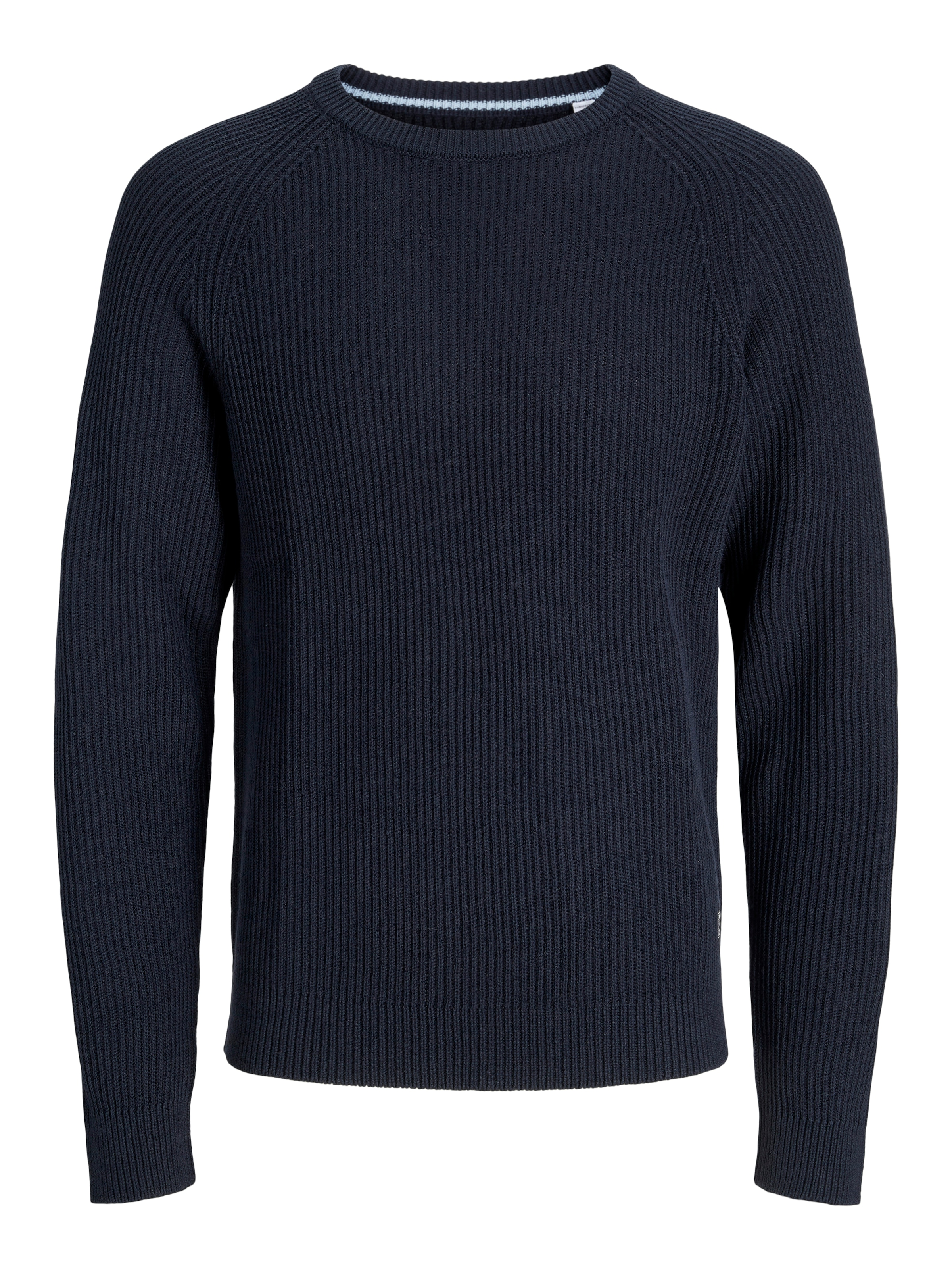 Jack & Jones Rundhalspullover »JJPANNEL KNIT CREW NECK AW25«