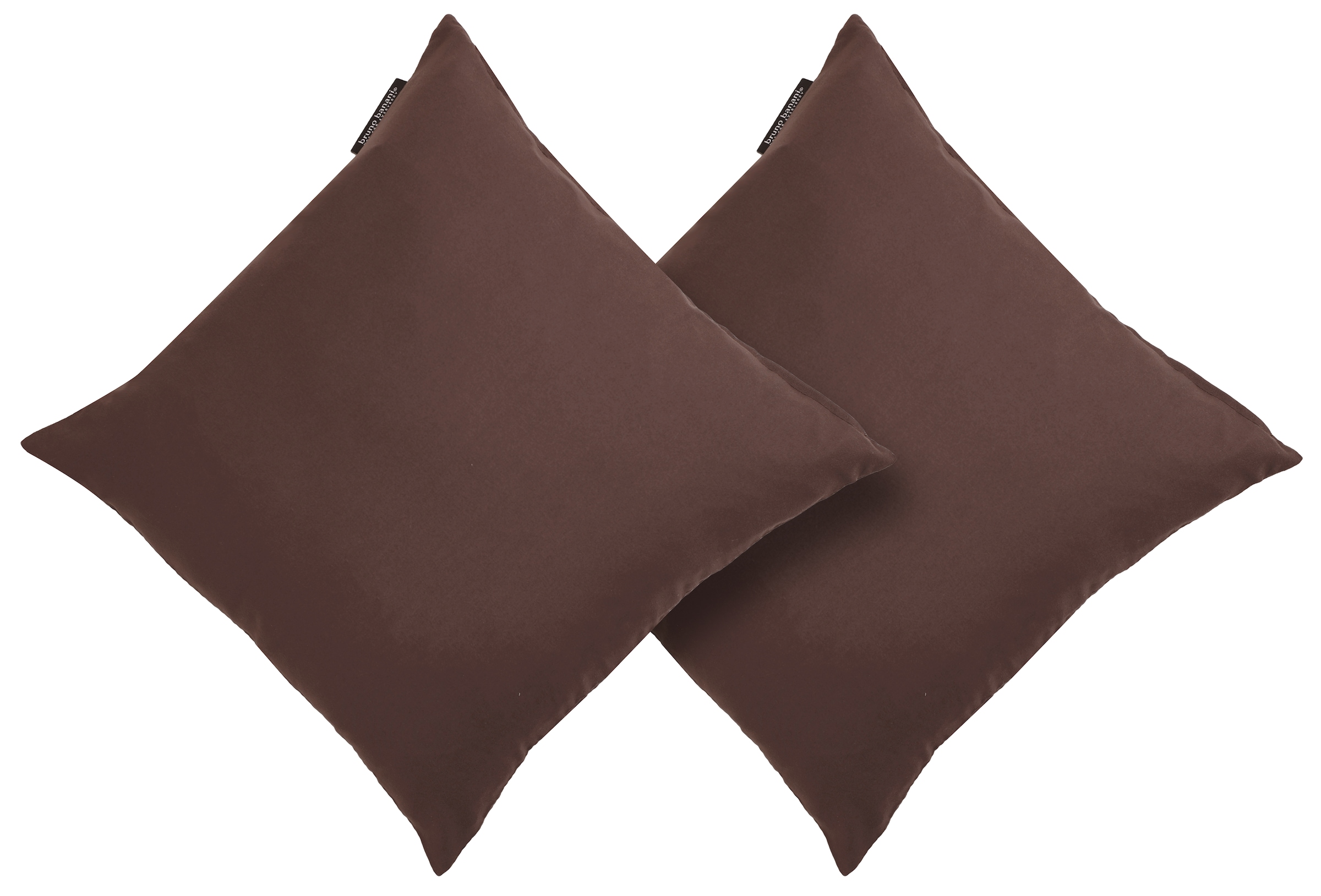 OTTO home Dekokissen »Parry  Microfaser« 2-er Set, unifarben, Kissenhüllen ohne Füllung, mit Reißverschluss