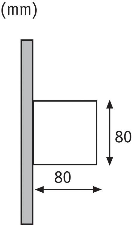Paulmann LED Außen-Wandleuchte »Outdoor 230V Cybo LED 2x3,5W 230V IP65 eckig 80x80mm Grau Aluminium« 1 Stk. Warmweiß Outdoor 230V Cybo LED 2x3,5W 230V IP65 eckig 80x80mm Aluminium