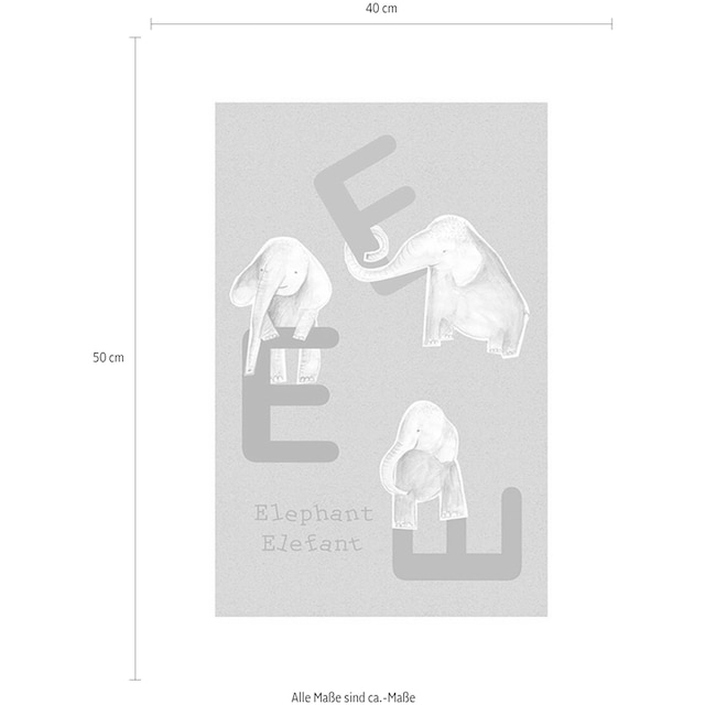 Komar Poster »ABC Animal E«, Buchstaben, (Packung, 1 St., Anzahl Teile 1),  Kinderzimmer, Schlafzimmer, Wohnzimmer online kaufen | mit 3 Jahren XXL  Garantie