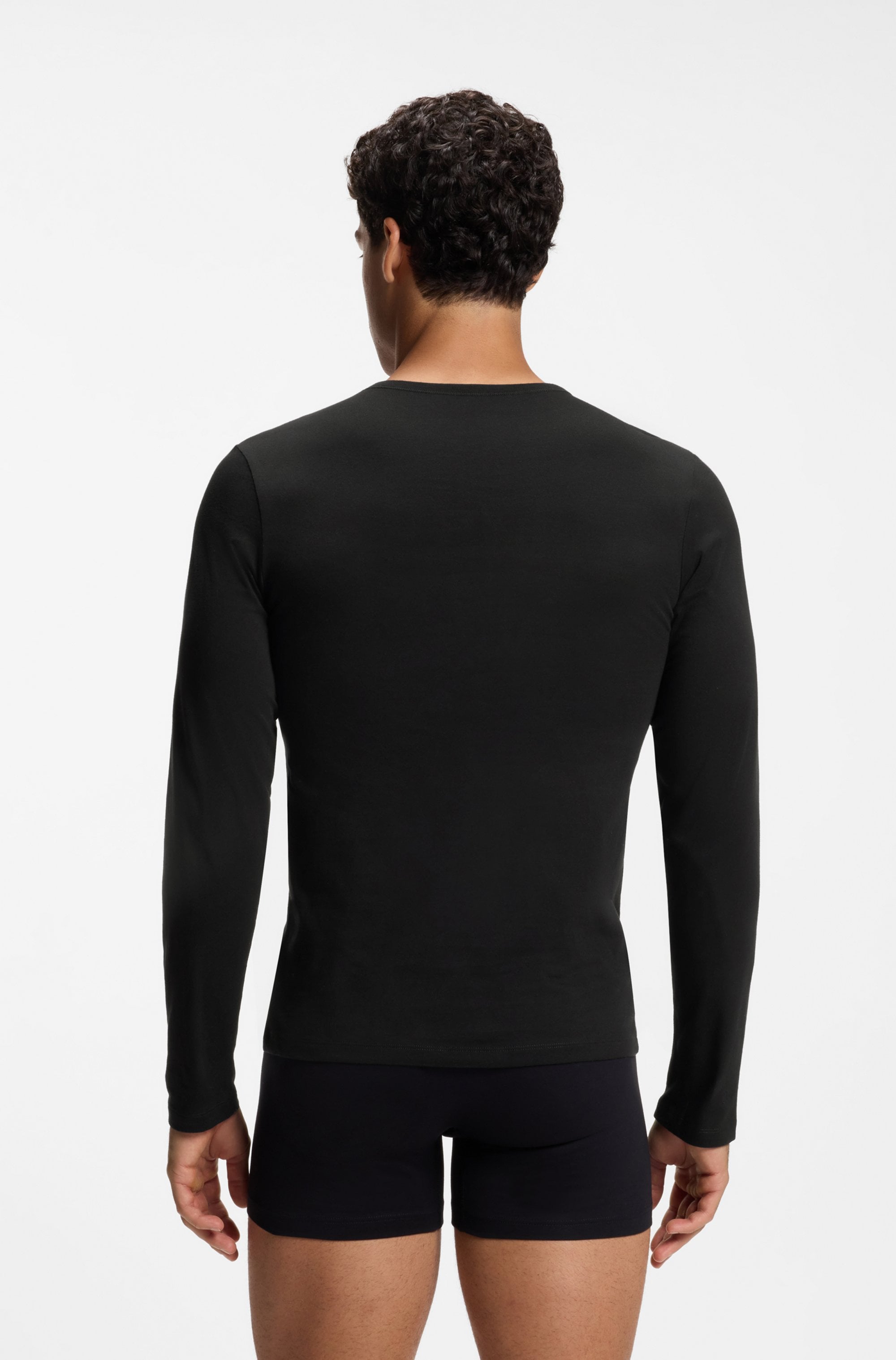 HUGO Underwear Langarmshirt »LS-SHIRT RN TRIPLET« Set, 