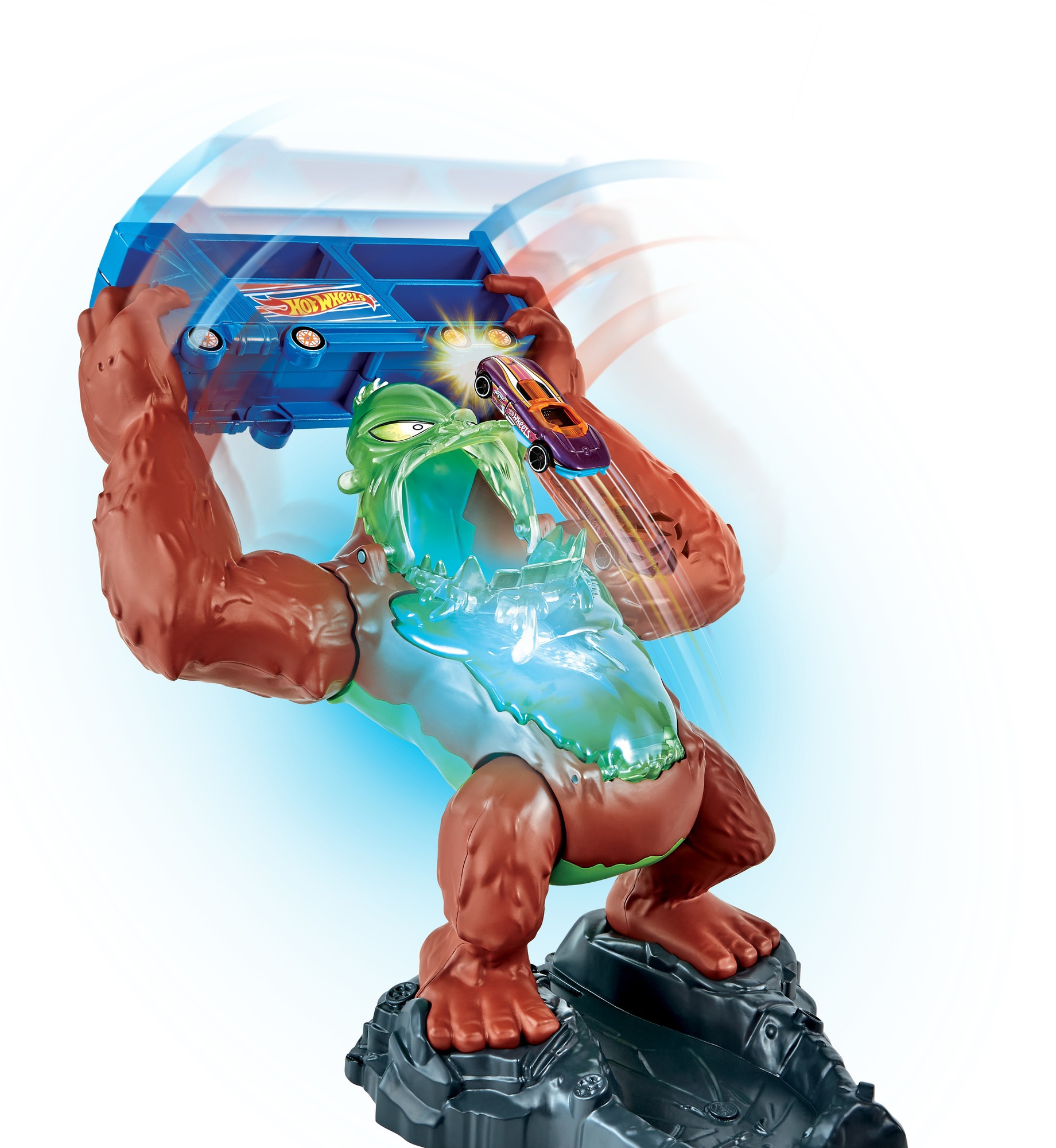 Hot Wheels Autorennbahn »City Slam Gorilla«, mit Geräuschen und Looping
