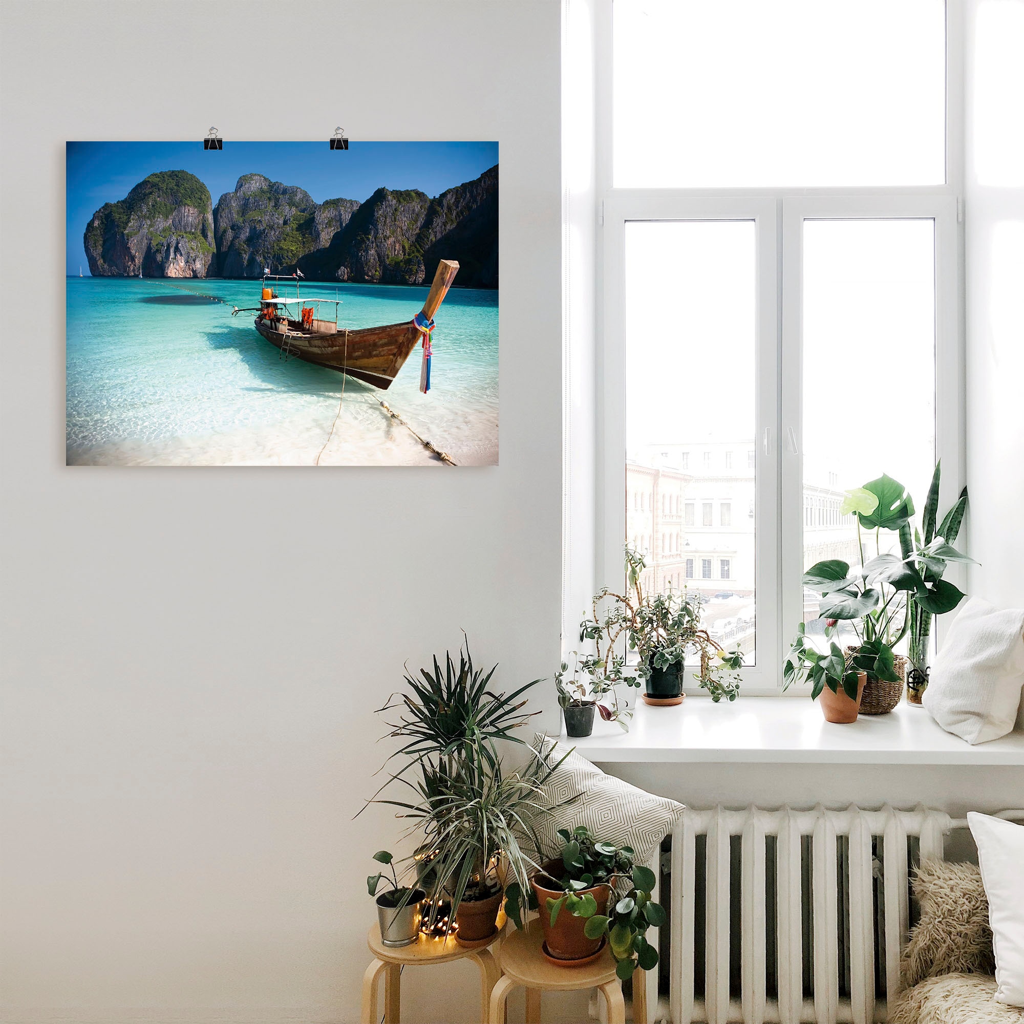 Artland Wandbild »Maya Bay, Koh Phi Phi Leh, Thailand«, Boote & Schiffe, (1 St.), als Leinwandbild, Poster, Wandaufkleber in verschied. Größen