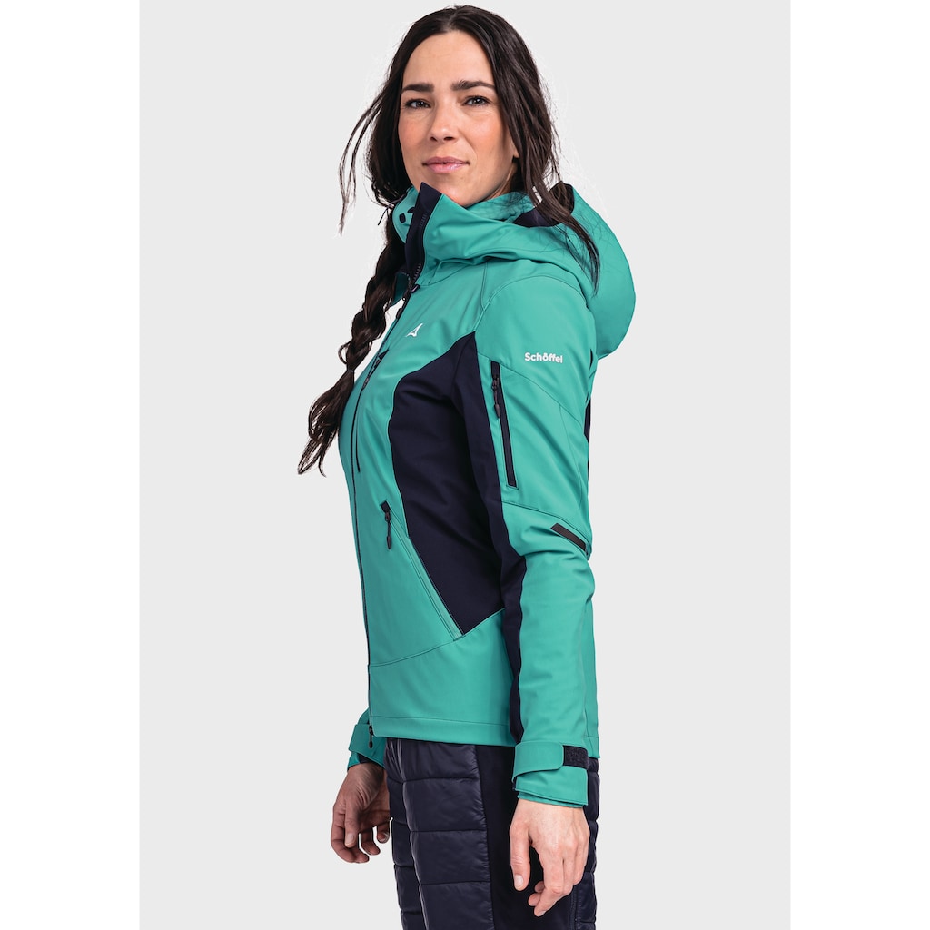 Schöffel Outdoorjacke »Softshell Jacket Matrei L«, mit Kapuze