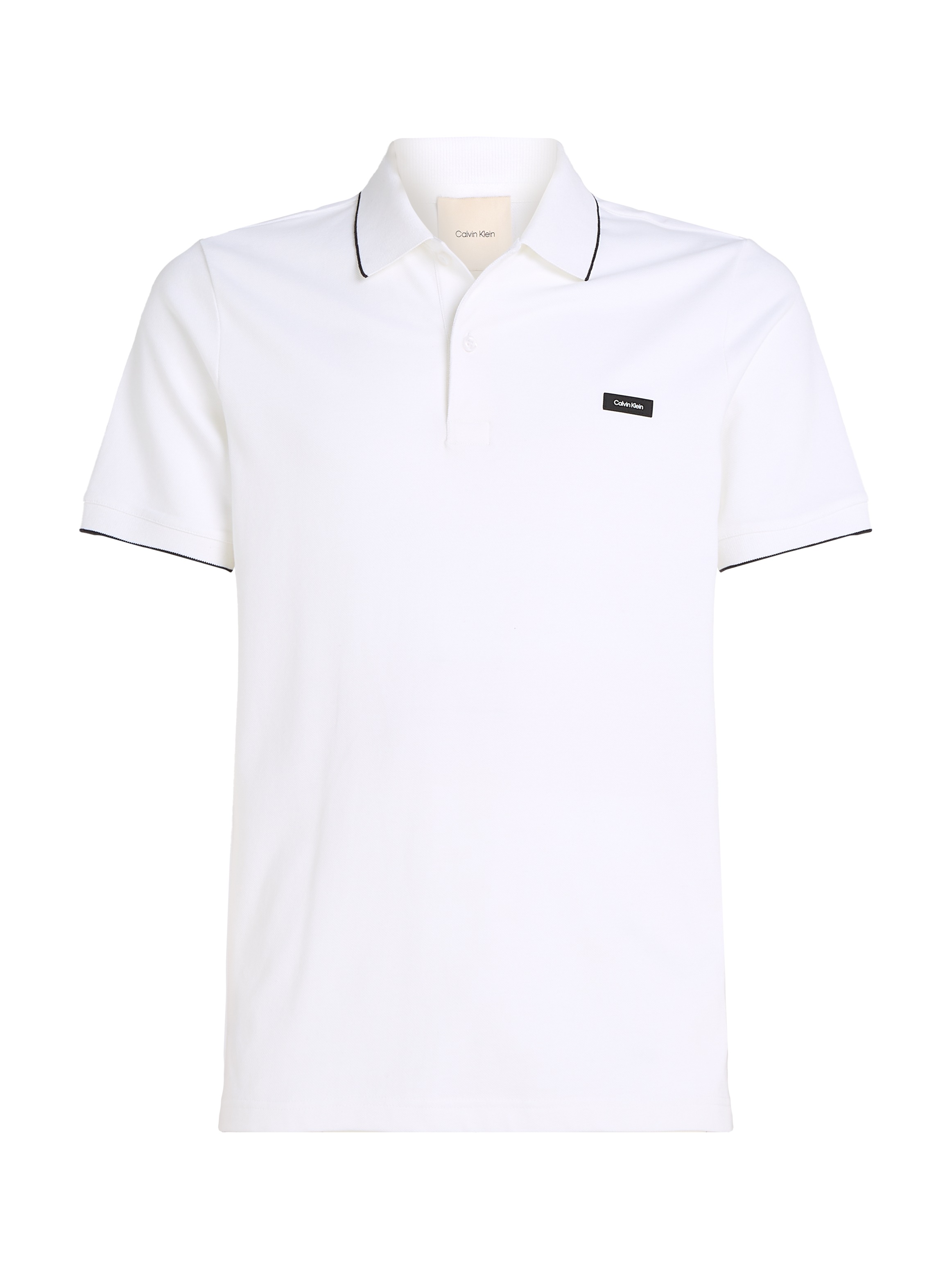 Calvin Klein Poloshirt »STRETCH PIQUE TIPPING POLO«, mit Streifendetail am Kragen