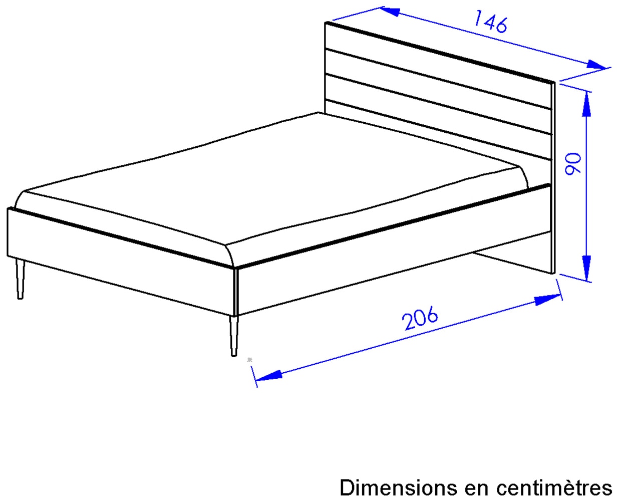Gami Schlafzimmer-Set Vollständiges Zimmer mit funktionalen und praktischen Ablagen!