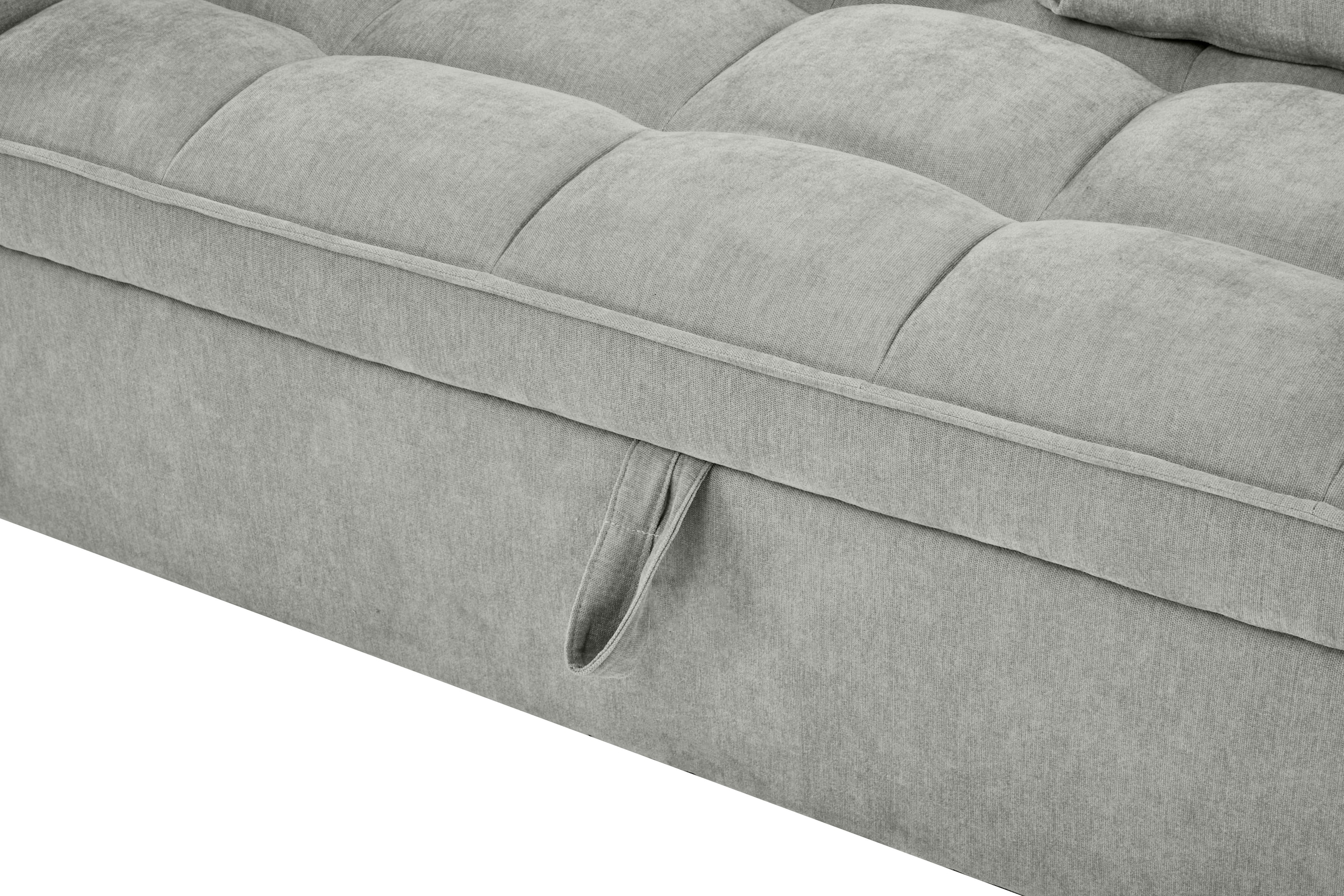 OTTO home Schlafsofa »STEFFO, 159 cm, 2-Sitzer, mit verstellbarer Rückenlehne« Klappmechanismus, Feinstruktur-Bezug, natürliche Farben