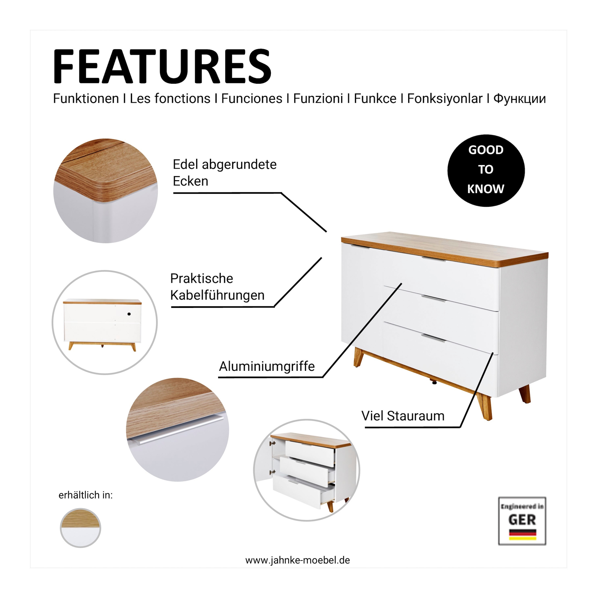 Jahnke Sideboard »LIBRE«, Breite ca. 120 cm