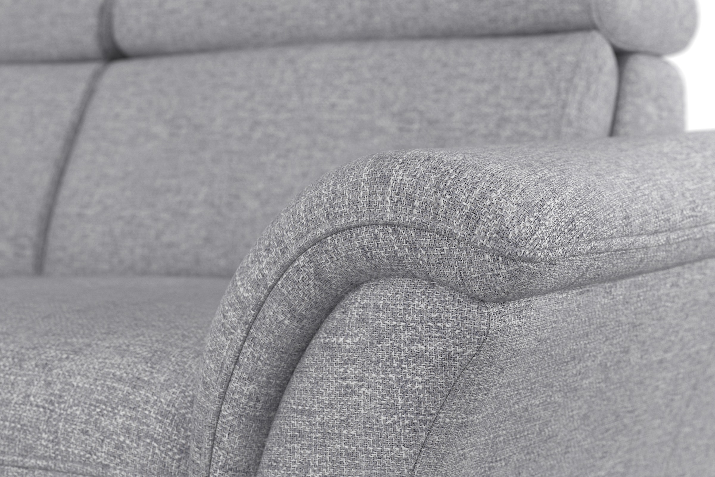 Home affaire Ecksofa »Lindgren L-Form«, wahlweise mit Bett mit klappbaren Rollen, Kasten und Kopfverstellung