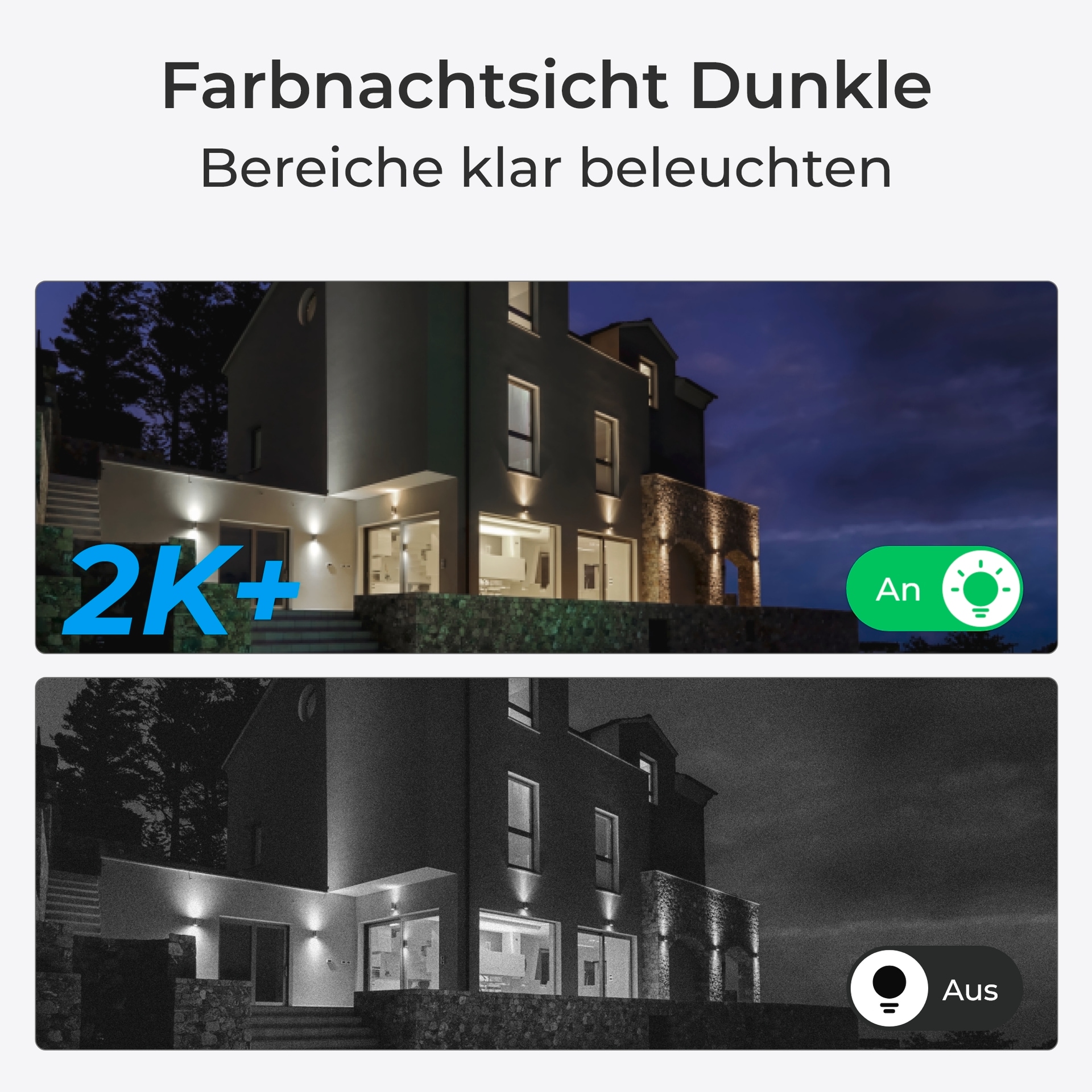 Reolink Überwachungskamera »Argus Serie B430 - 5MP Überwachungskamera Aussen Akku Wi-Fi Pan & Tilt«, Außenbereich, Personen-/Fahrzeug-/Tiererkennung, Farb-Nachtsicht, 2-Wege-Audio