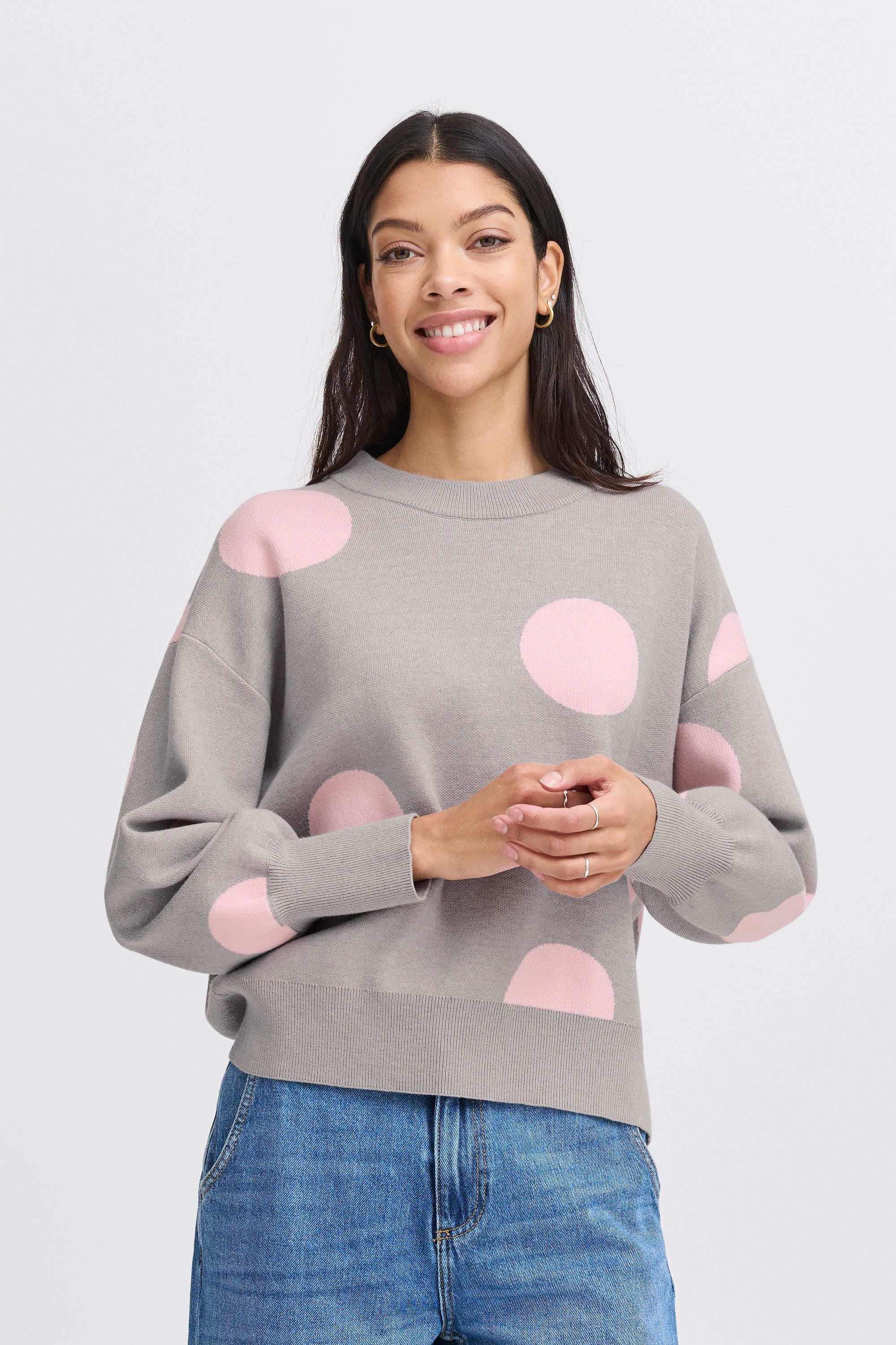 b.young Strickpullover »Strickpullover BYOMME DOT JUMPER -«