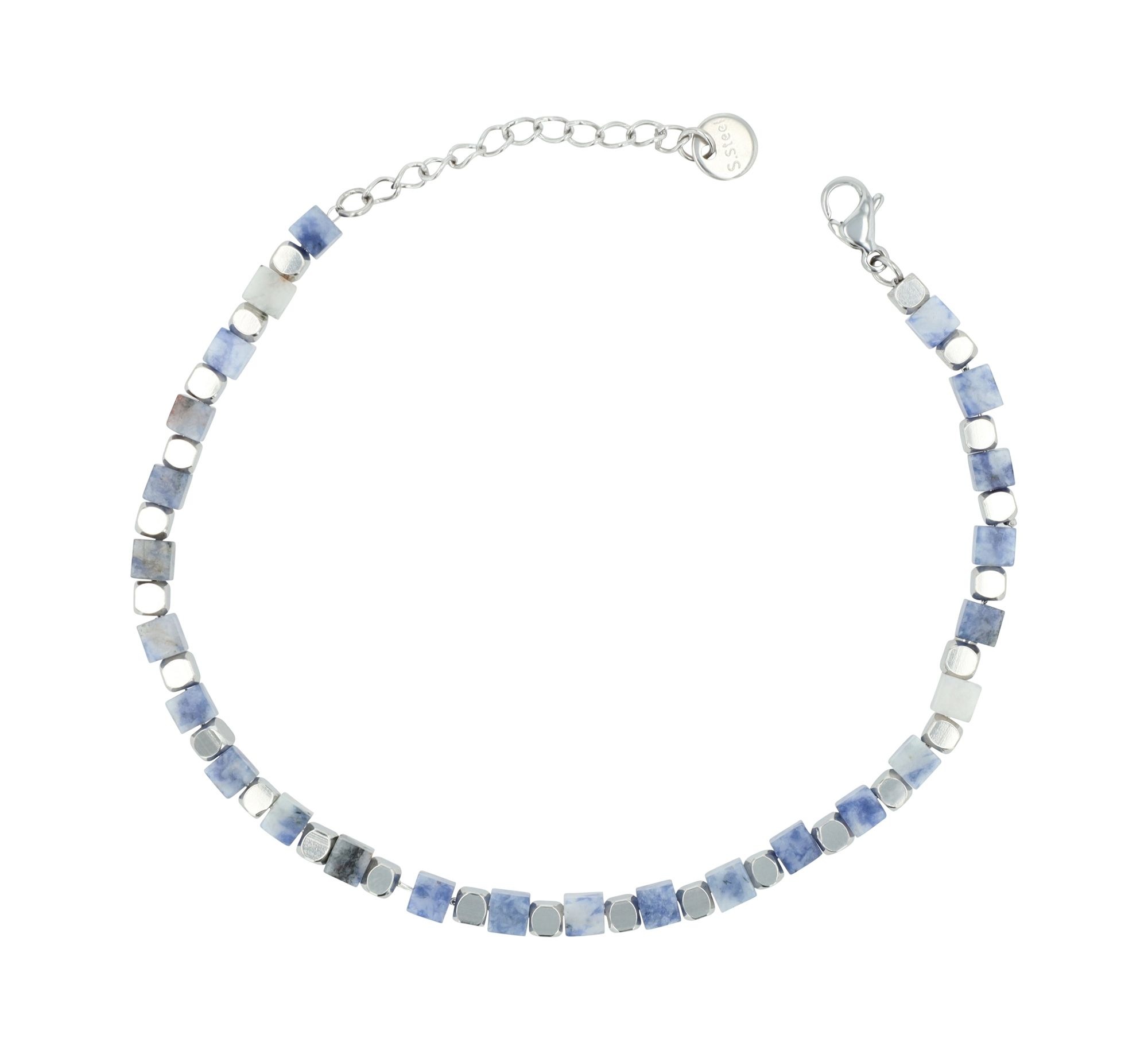 Adelia´s Armband »Damen Armband aus Edelstahl mit Aventurin 18,5+3 cm«