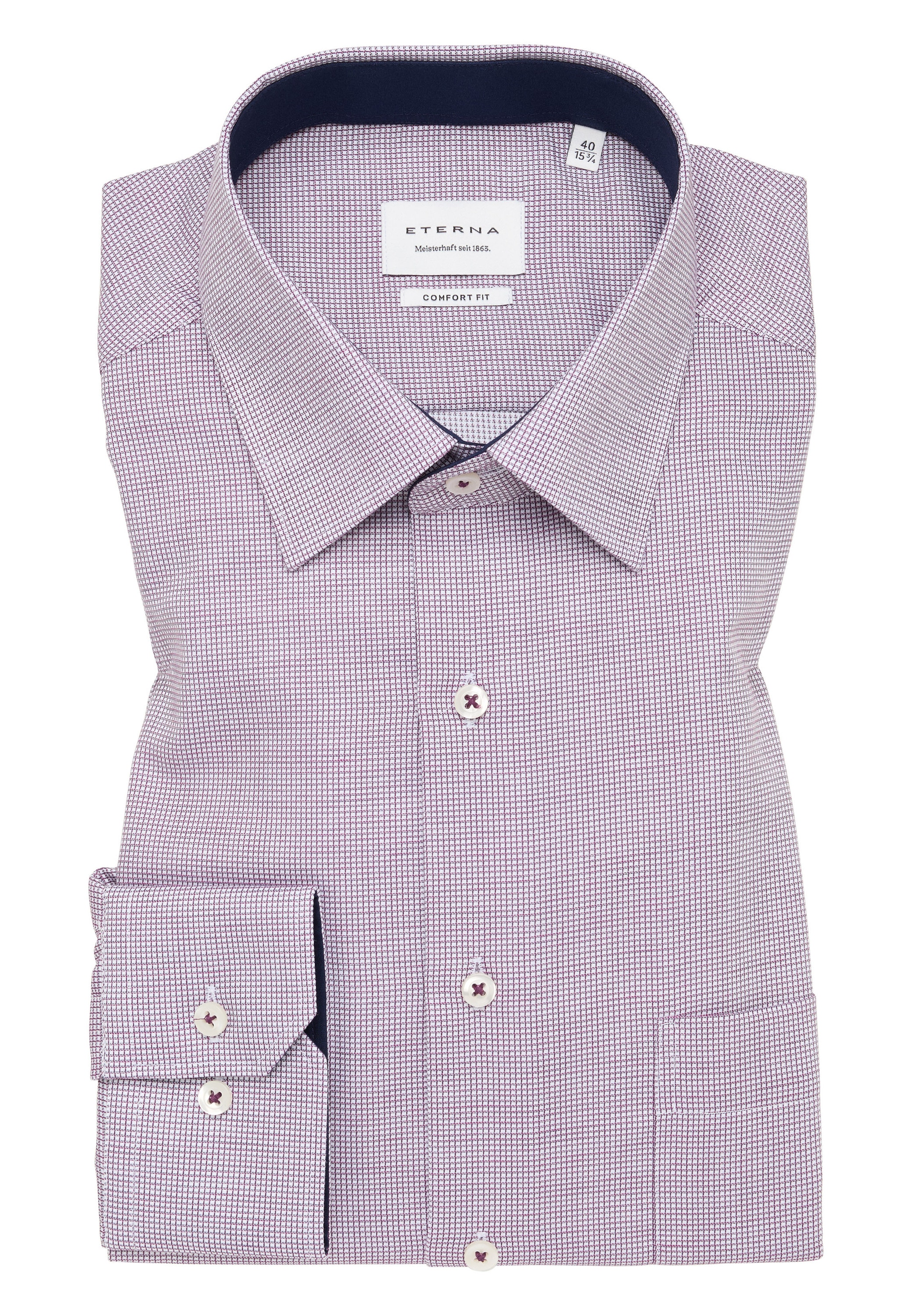 Eterna Langarmhemd »COMFORT FIT« NON IRON (bügelfrei)