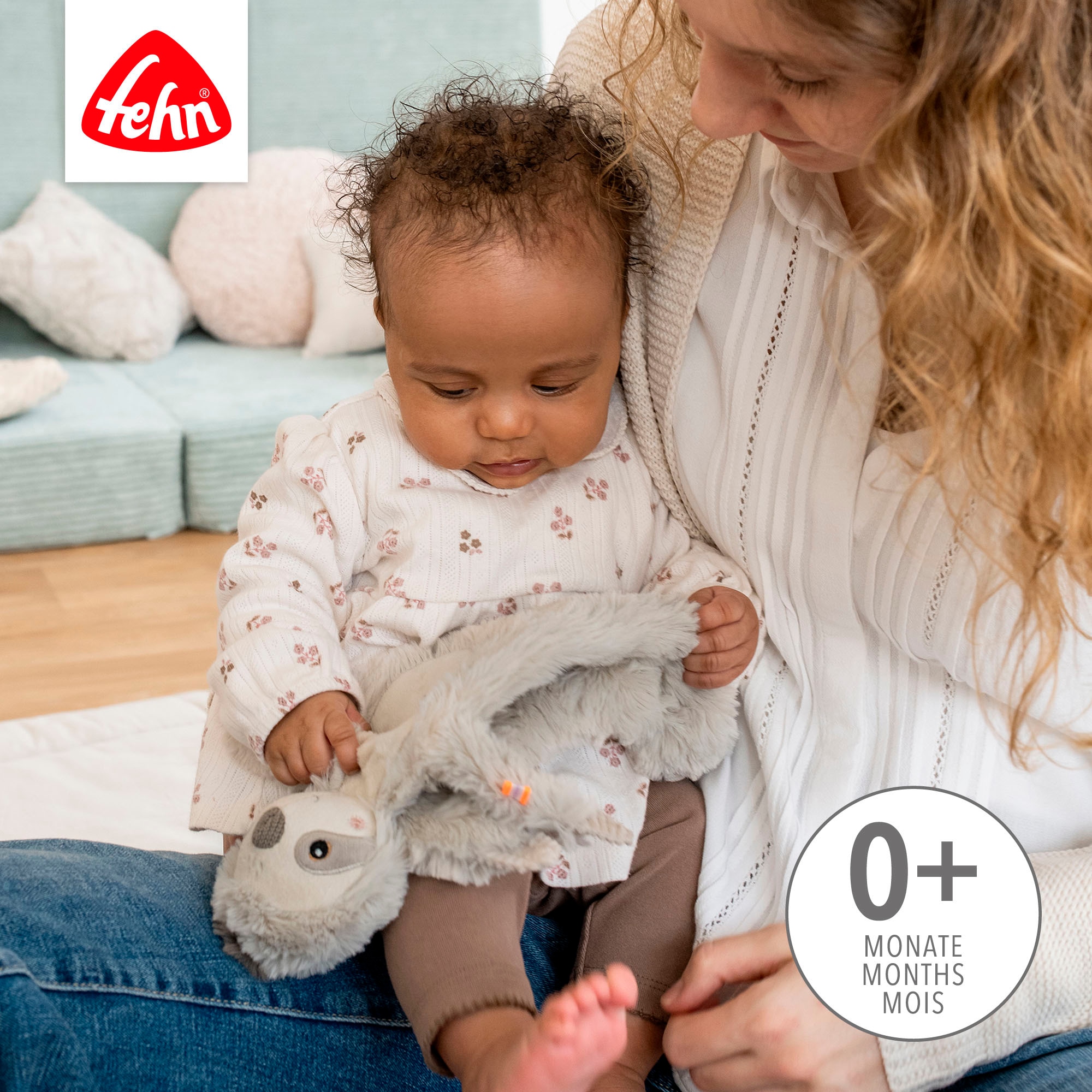 Fehn Kuscheltuch »Lazy, Crazy & Pink, Schmusetuch Faultier«