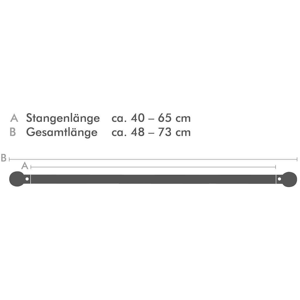 Good Life Scheibenstange »Kreis«, 1 läufig-läufig, ausziehbar