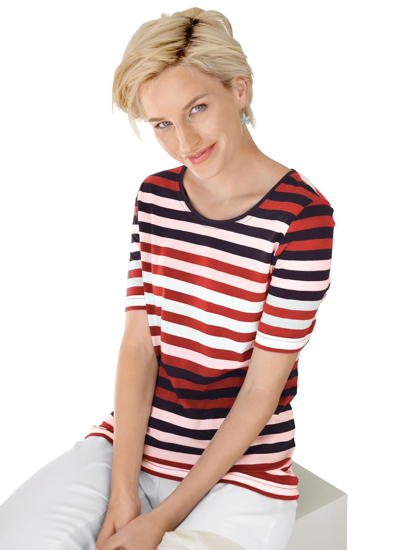 Casual Looks Kurzarmshirt »Shirt« (1 tlg.)