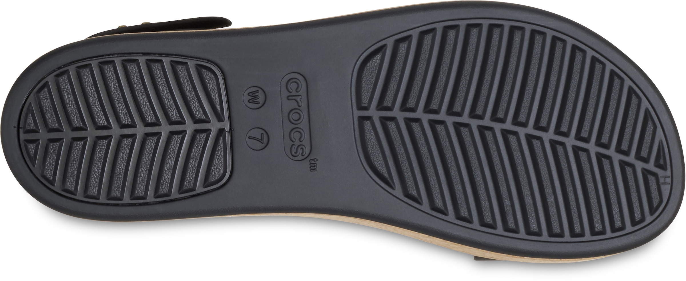 Crocs Keilsandalette »Brooklyn Cork Low Wedge«, Plateausandale, Sommerschuh mit Korkplateau