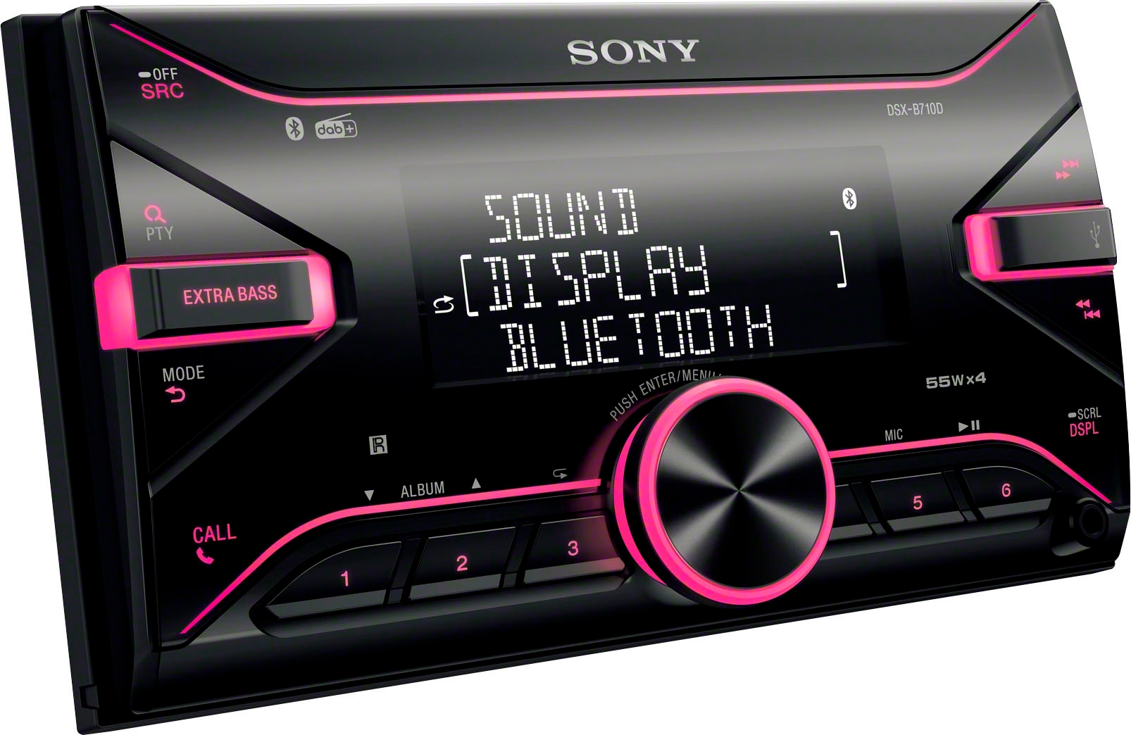 Sony Autoradio »DSXB710KIT«, (Bluetooth Digitalradio (DAB+)-FM-Tuner 55 W)