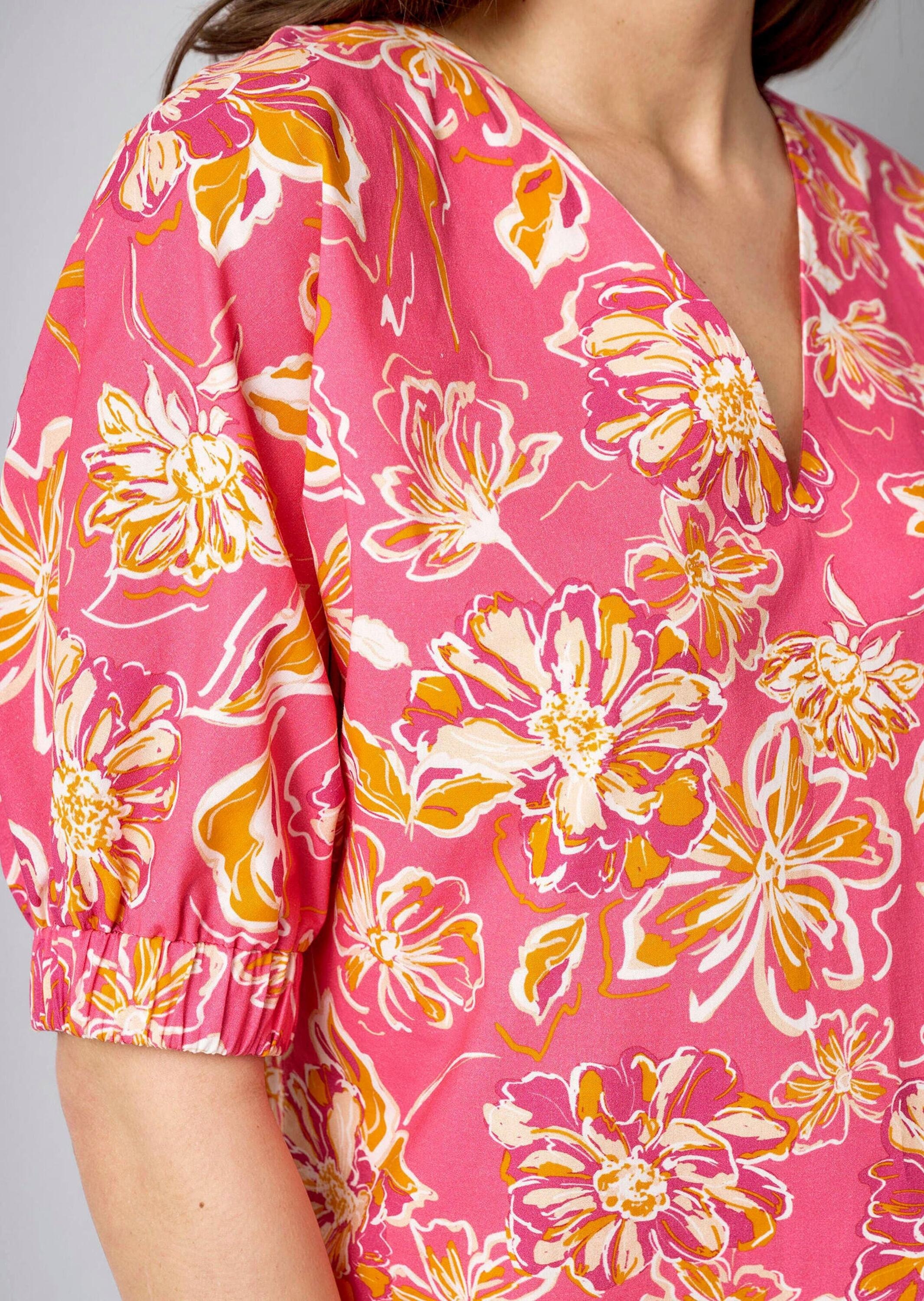 Alba Moda Schlupfbluse »Bluse Bluse mit Gummizug am Ärmel«