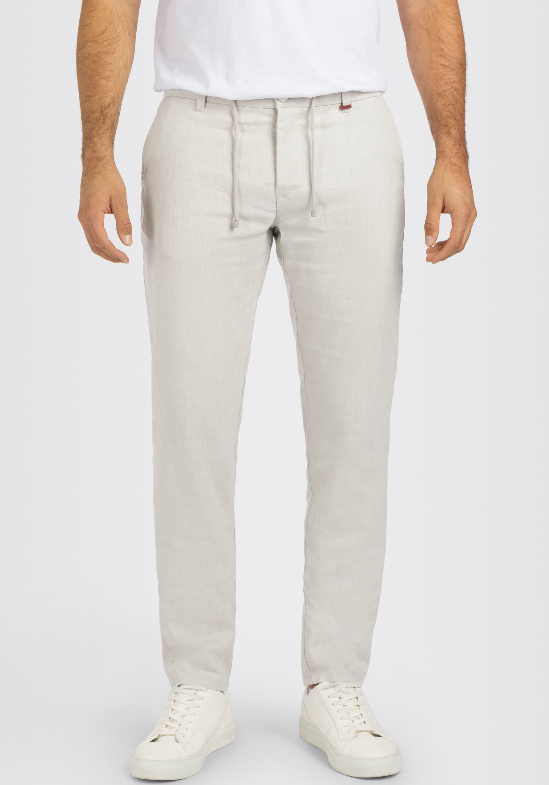 MAC Chinohose »Lennox Sport«  Leinenstruktur