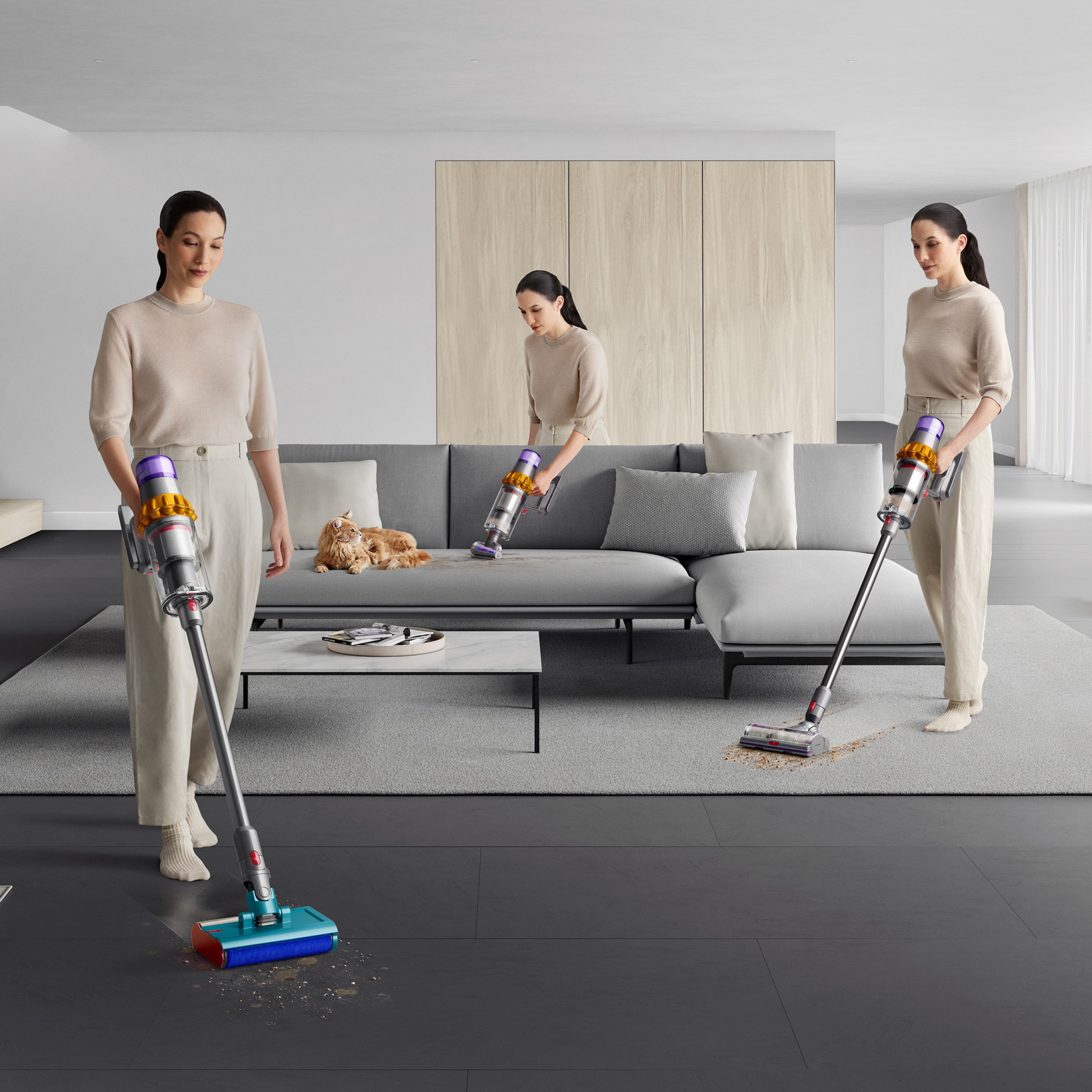 DYSON Nass-Trocken-Akkusauger »Dyson V15s Detect Submarine™« Bis zu 60 Minuten Laufzeit inkl. austauschbarem Akku