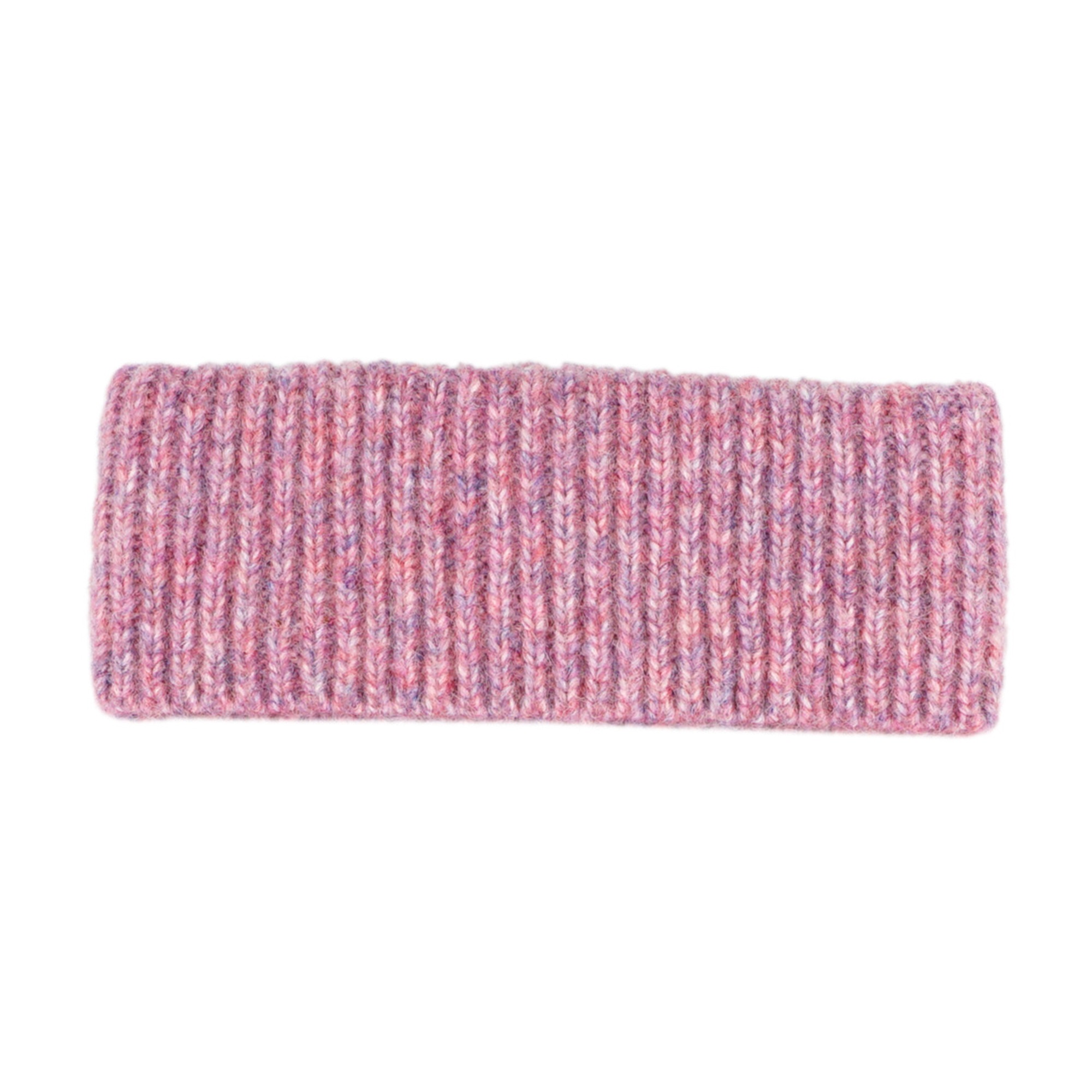 CAPO Stirnband Melange-Optik, Rippenstrick, Wollanteil