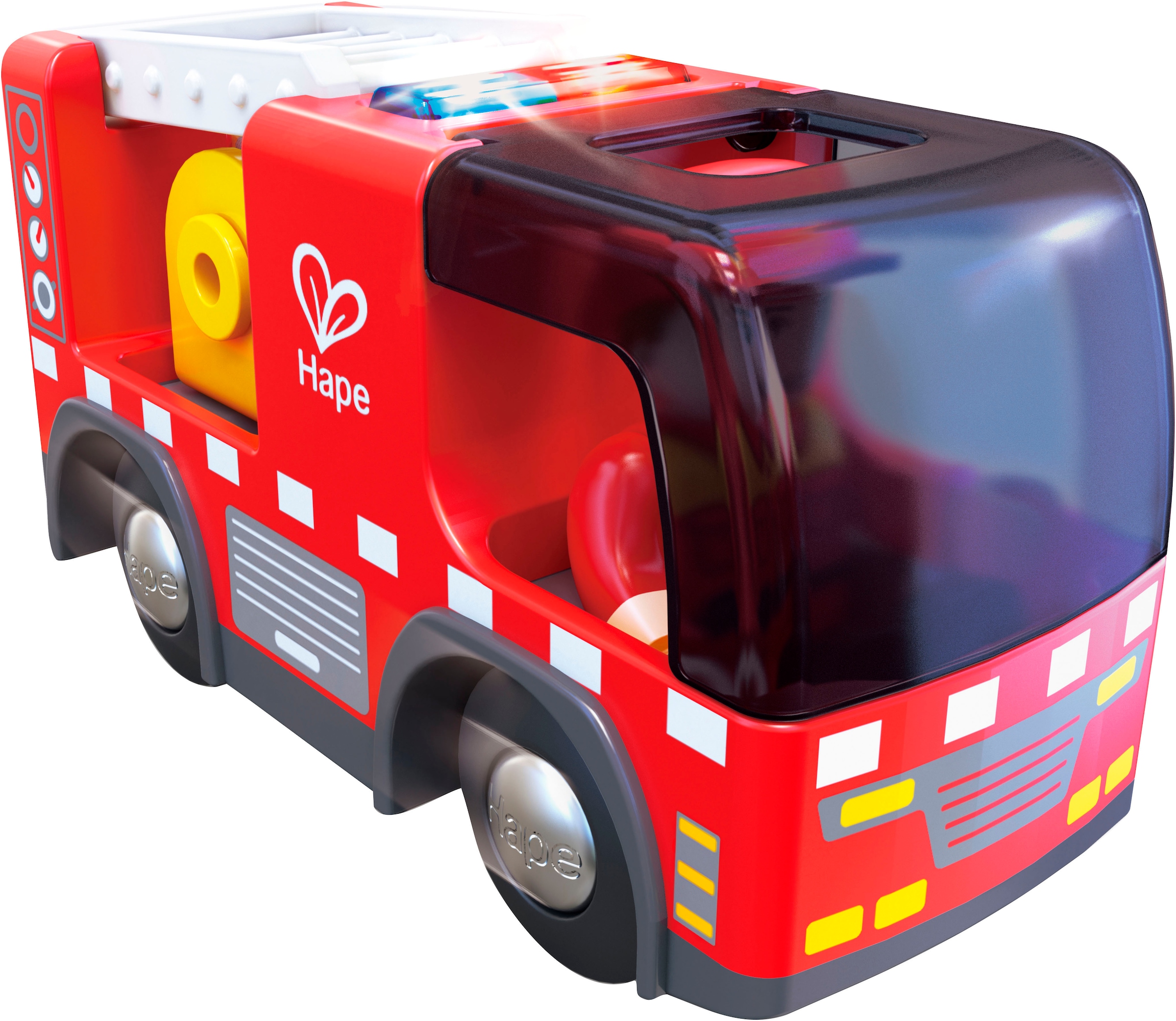Hape Spielzeug-Feuerwehr »Feuerwehrauto mit Sirene« mit Licht und Sound