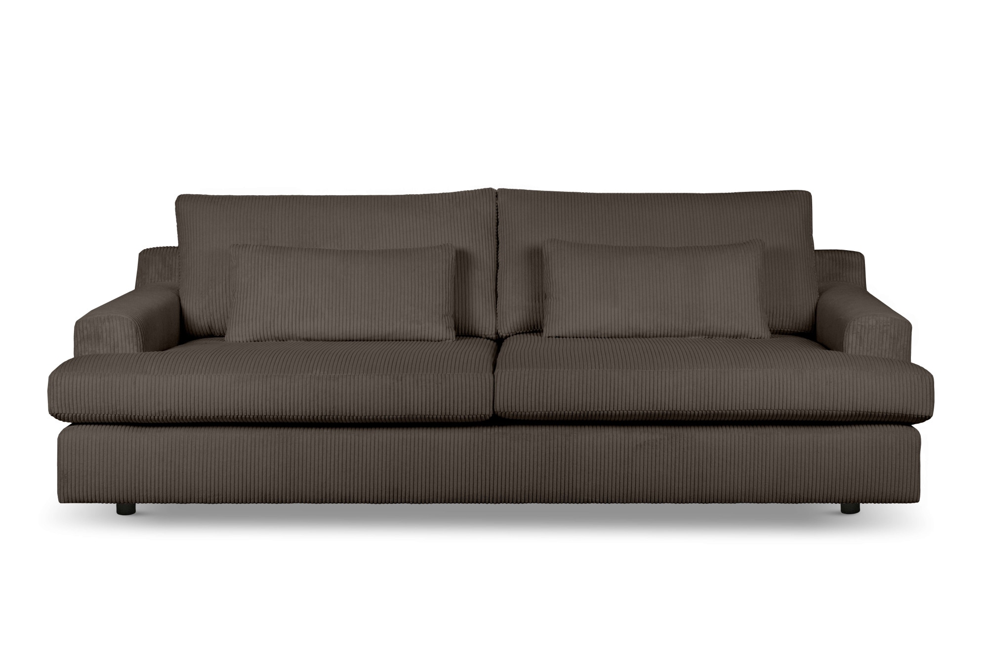 Home affaire Big-Sofa »Evelle 3 Sitzer Maxi«, 237 cm, tiefe Sitzfläche, Lounge-Sitzkomfort, Struktur, Breitcord