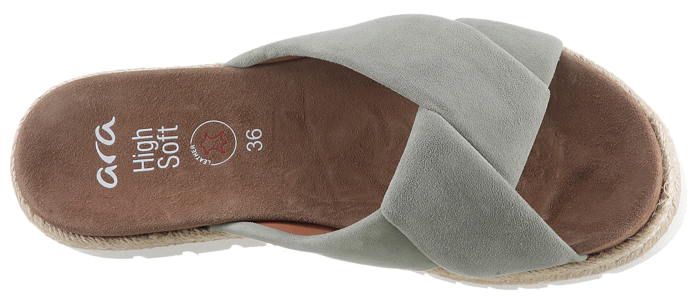Ara Pantolette »JAMAIKA«, Plateau, Sommerschuh, Schlappen in bequemer Schuhweite G (= weit)