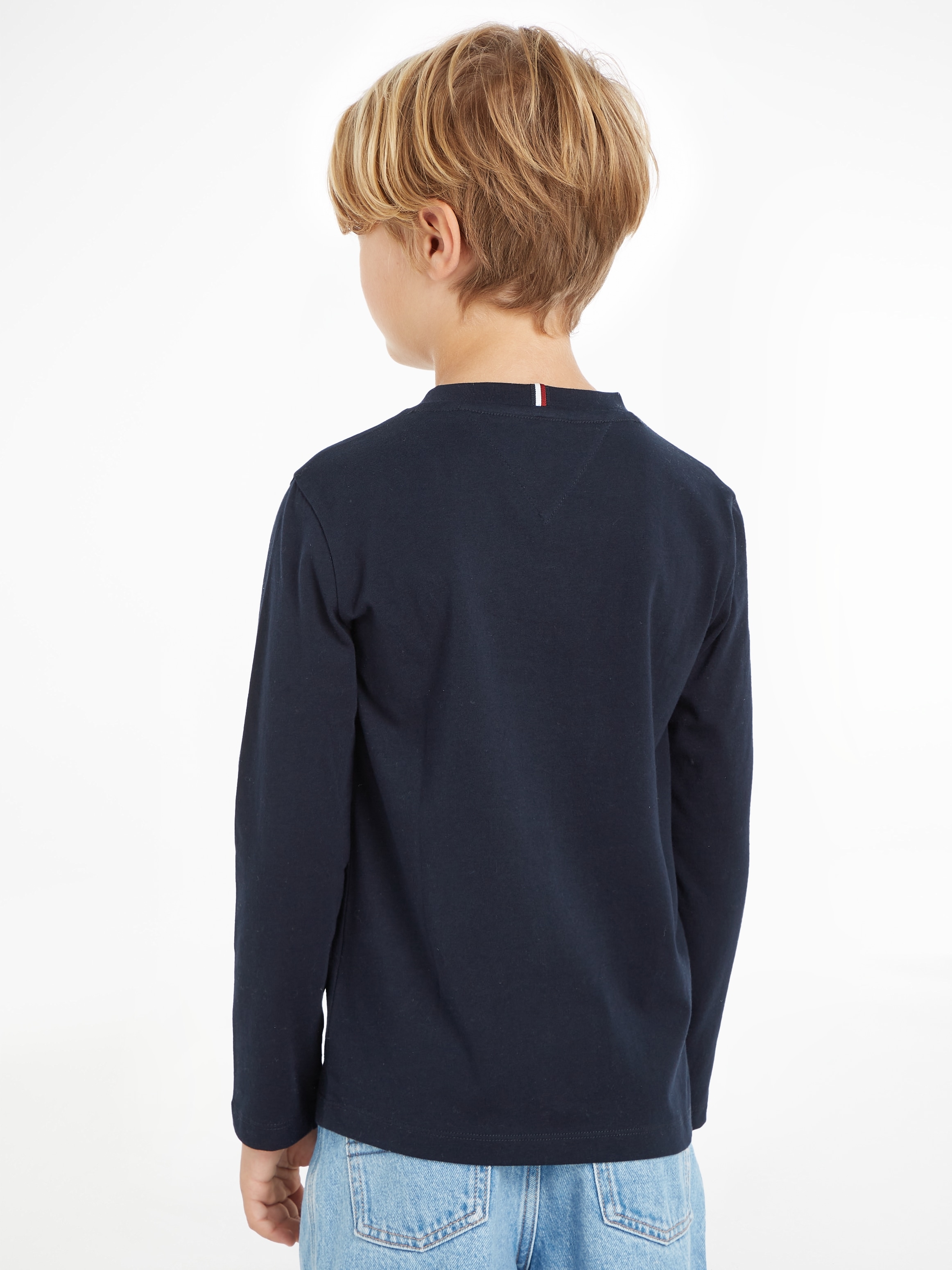 Tommy Hilfiger Langarmshirt »ESSENTIAL TEE L/S«, mit Logoschriftzug