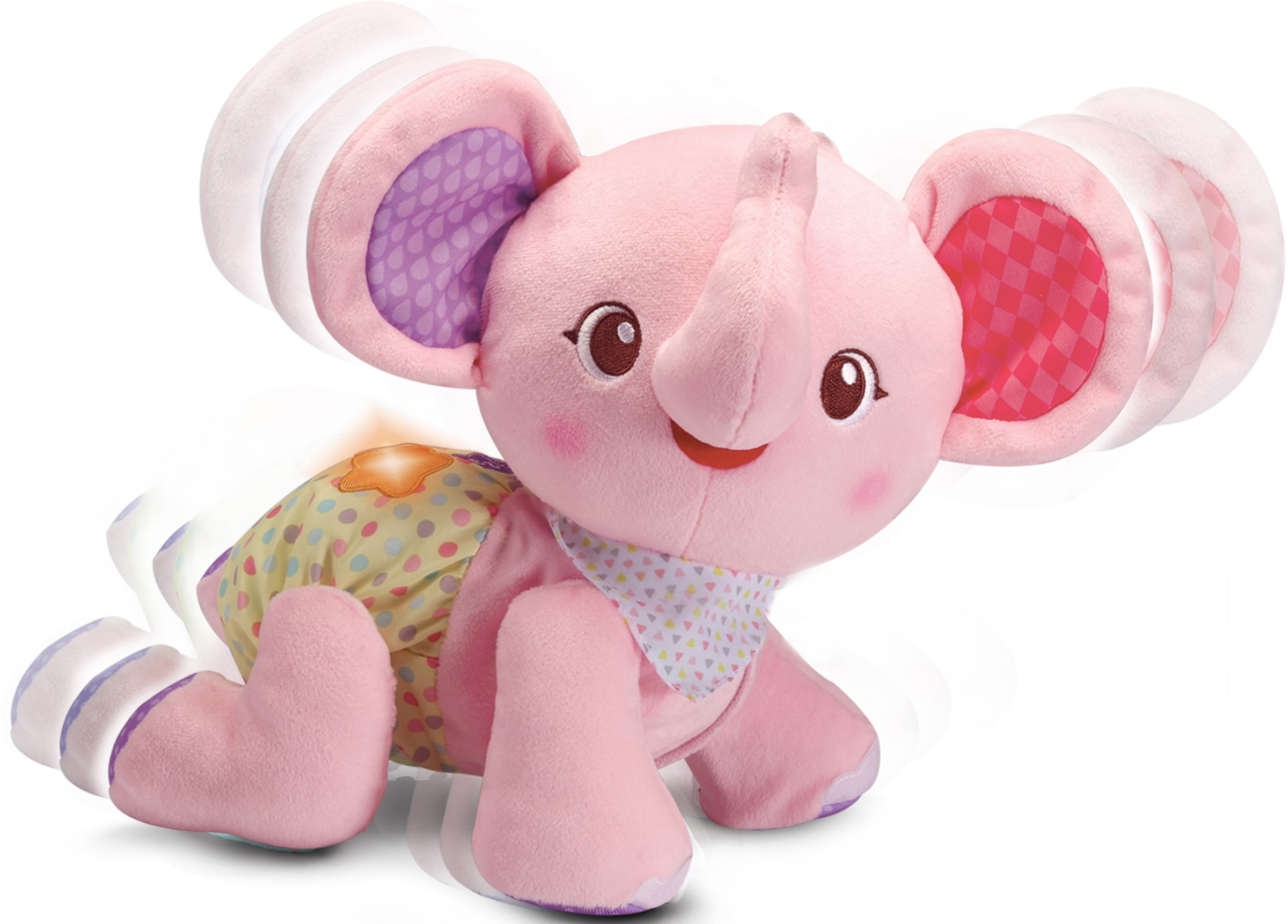 Kuscheltier »VTechBaby, Krabbel mit mir Elefant, pink«