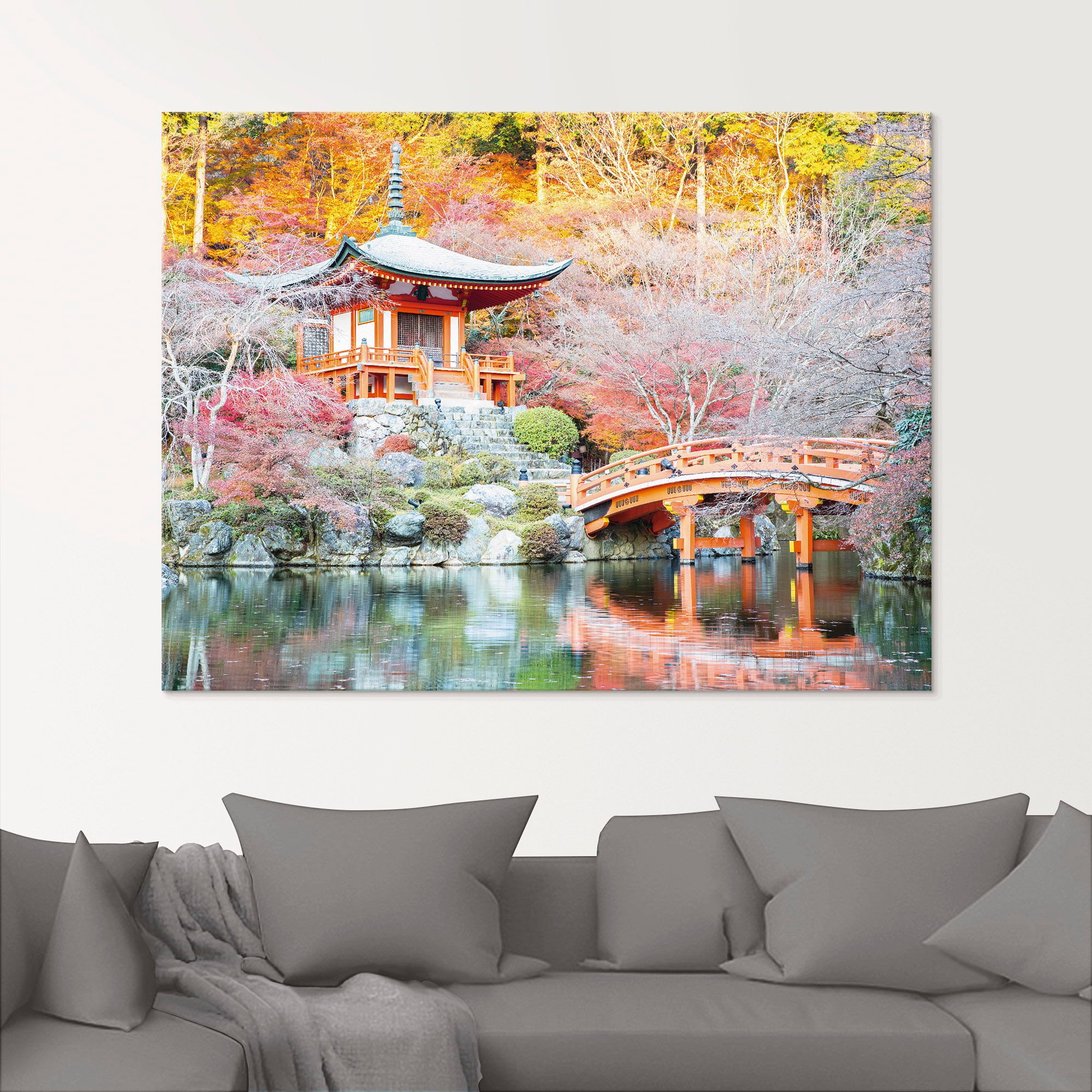 Artland Glasbild »Shingo Buddhistischer Tempel«, Gebäude, (1 St.), in verschiedenen Größen