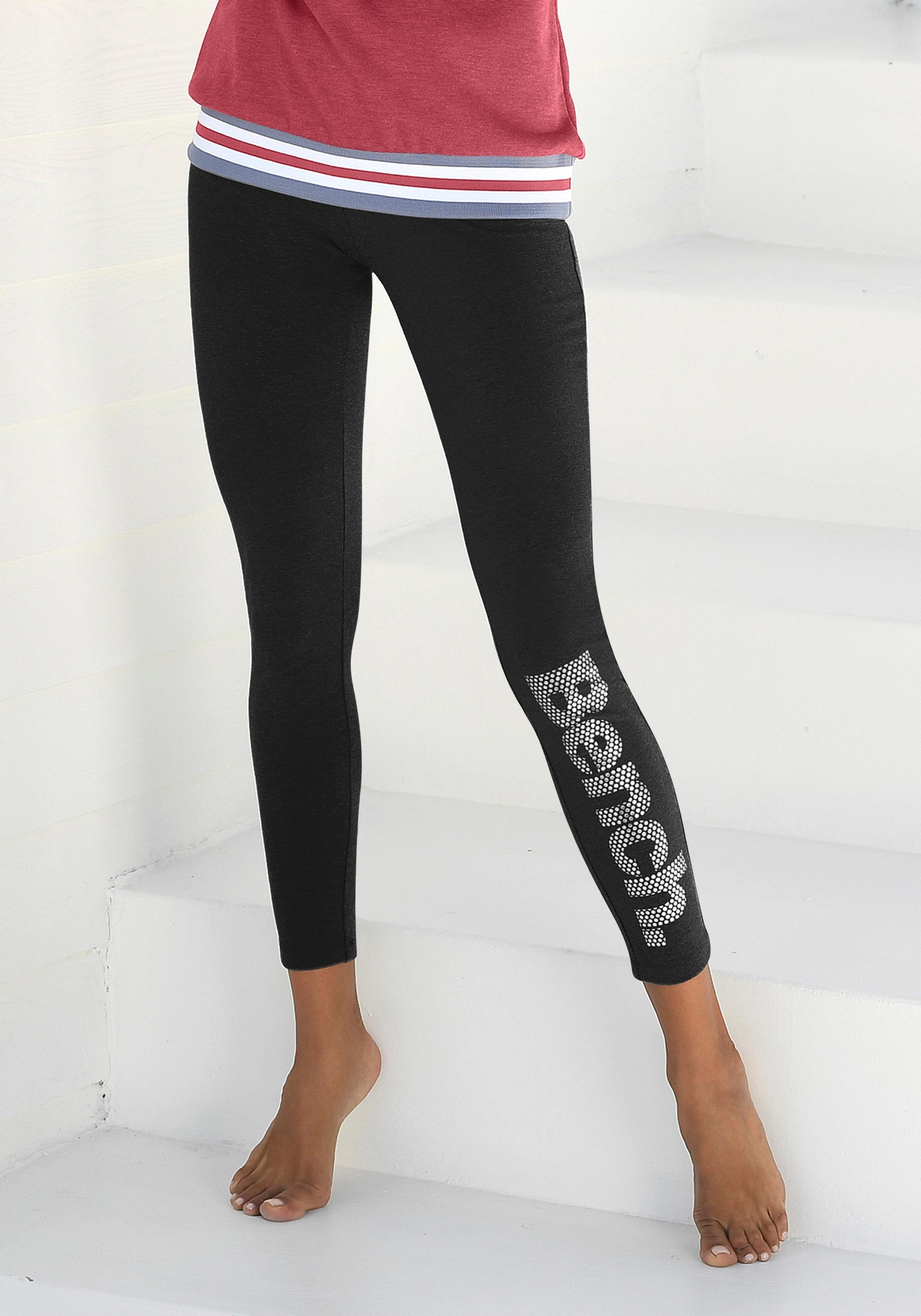 Bench. Leggings, mit Logodruck in Metalloptik kaufen