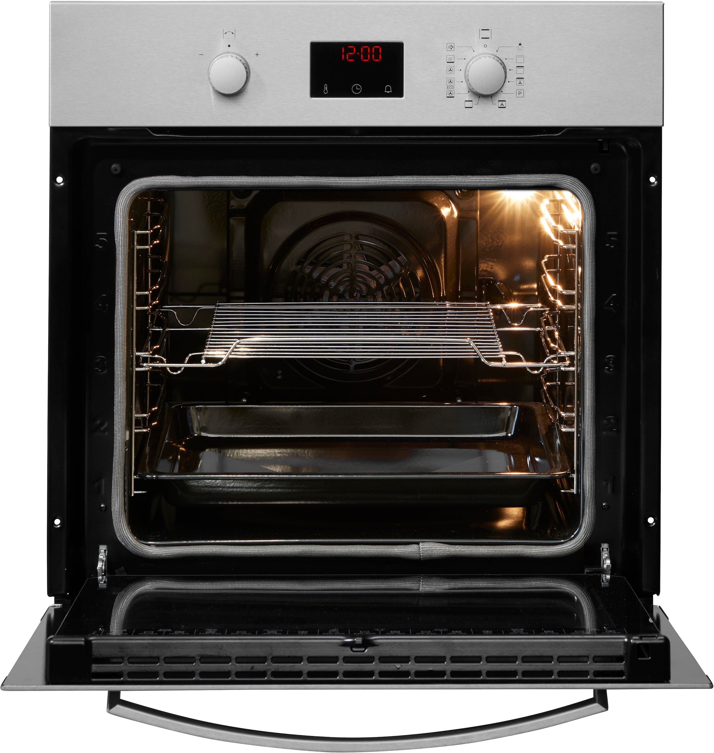 Amica Backofen  »10223.3eEHiTsrPrDJX EBP 13624 E«, mit Teleskopauszug nachrüstbar, Pyrolyse-Selbstreinigung