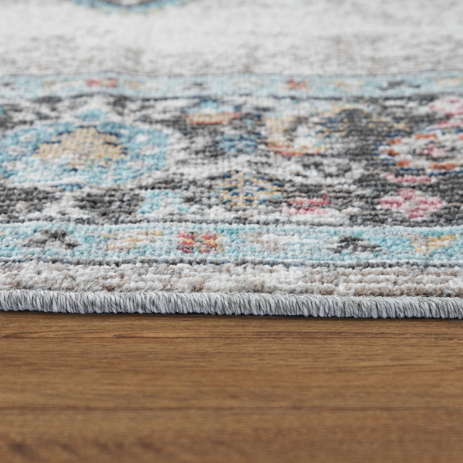 Paco Home Teppich »Torres 275«, rund, 8 mm Höhe, Kurzflor, Orient-Optik, Vintage Design, In- und Outdoor geeignet