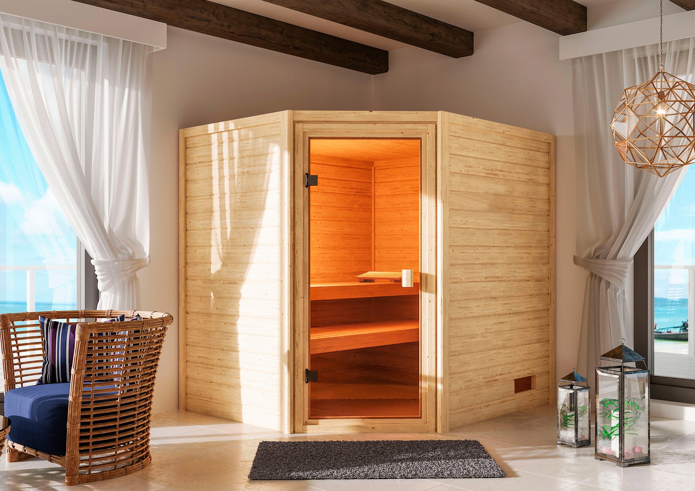 welltime Sauna »Trixi«, ohne Ofen