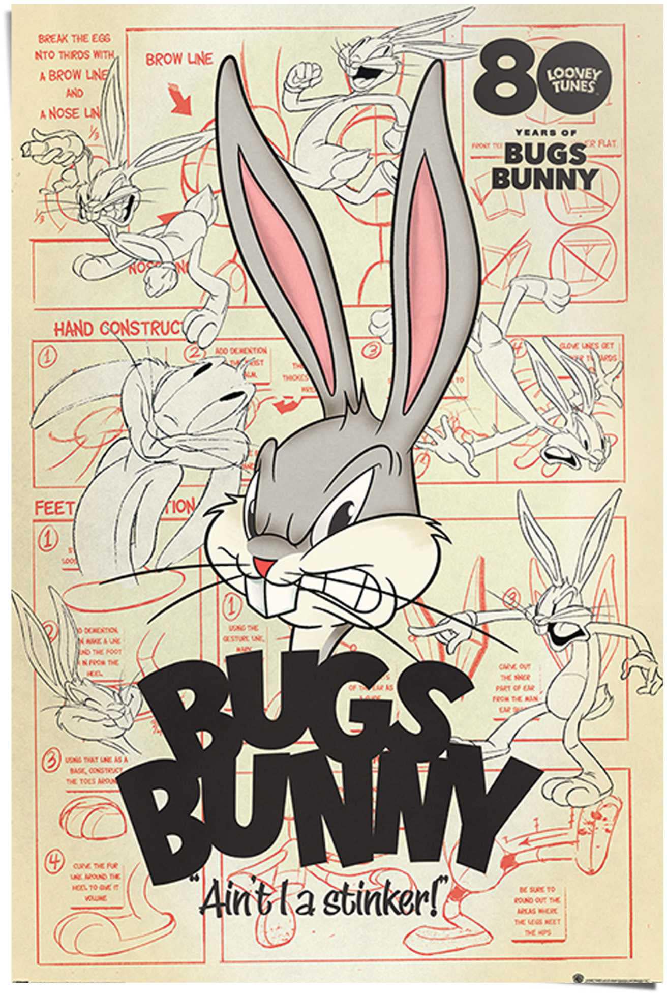 Reinders! I Bros - kaufen St.) Tunes stinker bequem Hase«, - Bunny »Bugs ait Looney (1 Poster Warner a