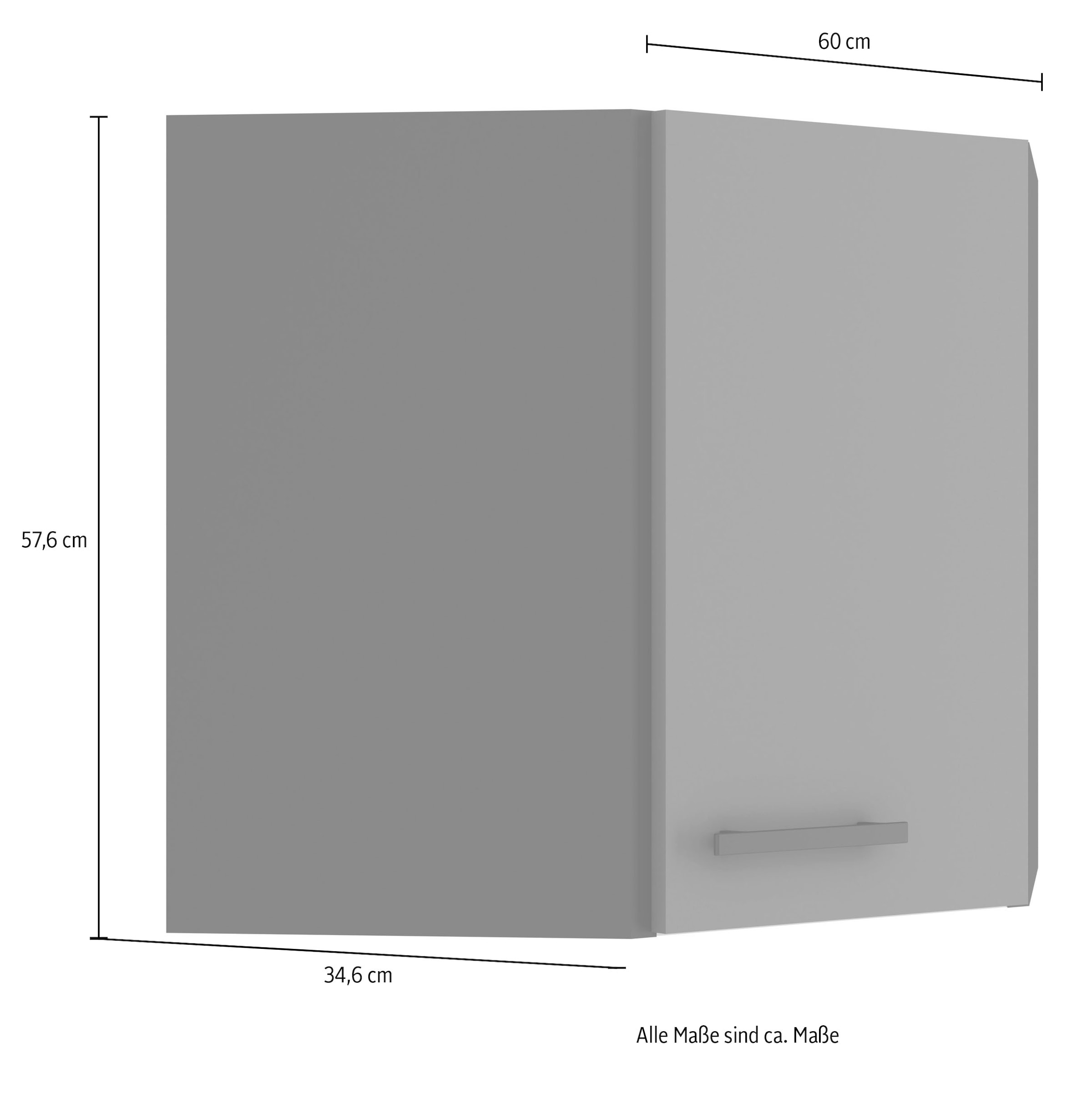 OPTIFIT Eckhängeschrank »Bella«, Breite 60 x 60 cm, Türanschlag wechselbar