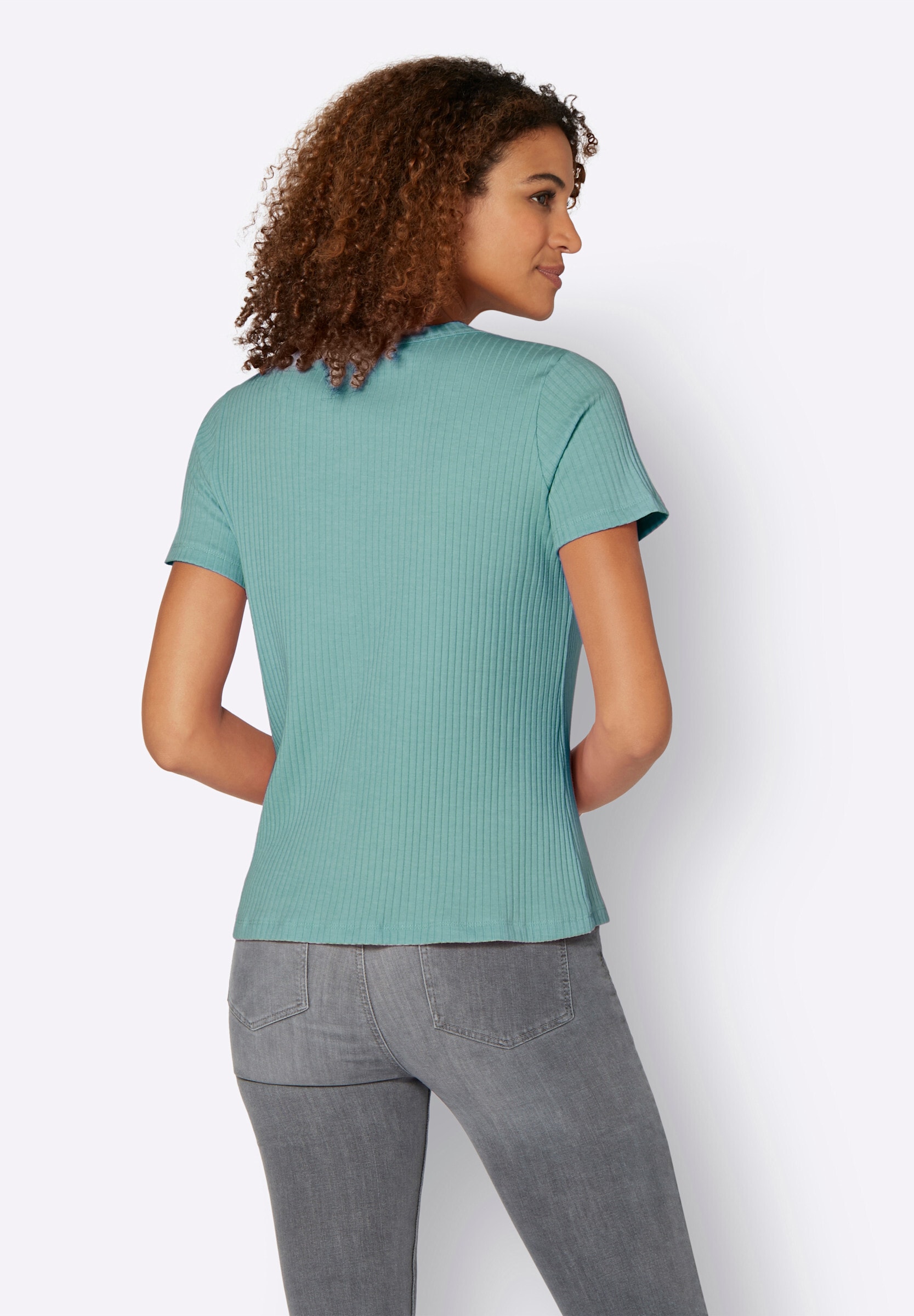 Witt T-Shirt »Shirt Kurzarmshirt in elastischer Ripp-Qualität«