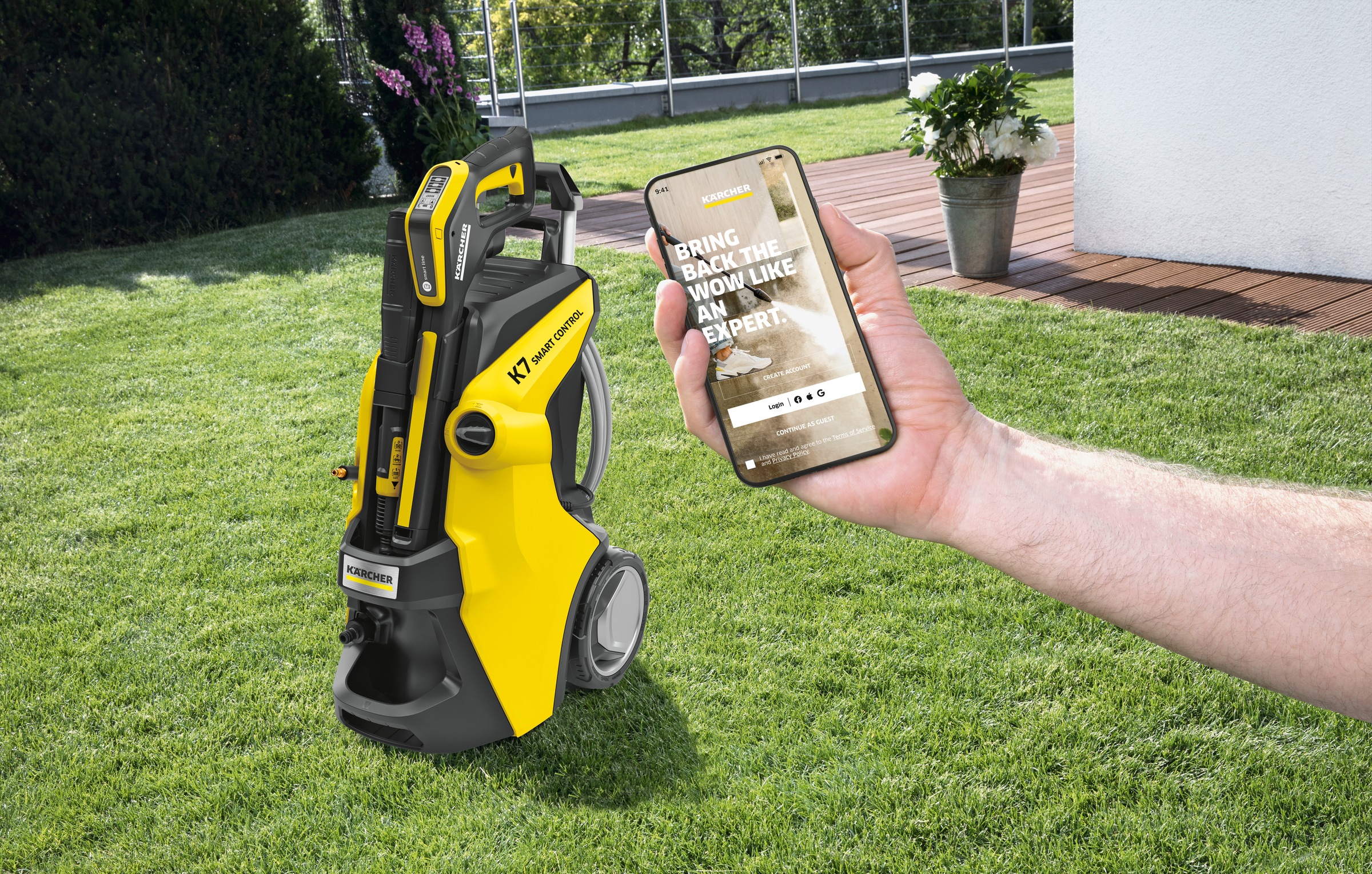 KÄRCHER Hochdruckreiniger »K 7 Smart Control Flex eco!Booster«, inkl. 3-in-1-Multi Jet-Stahlrohr & eco!Booster