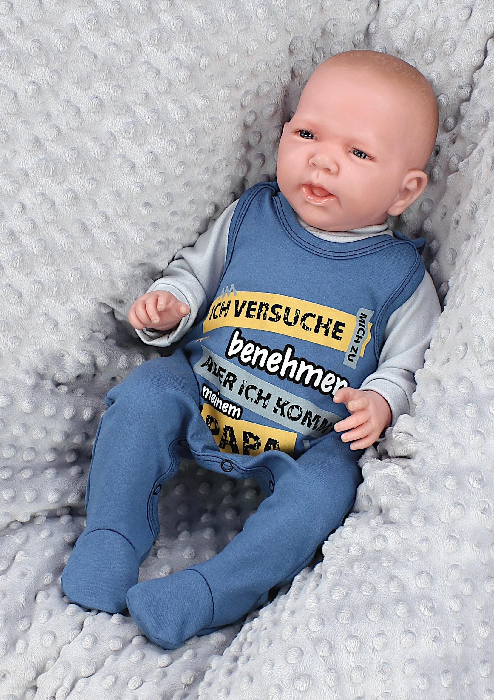 TupTam Strampler »Strampler Baby Strampler Set mit Spruch«